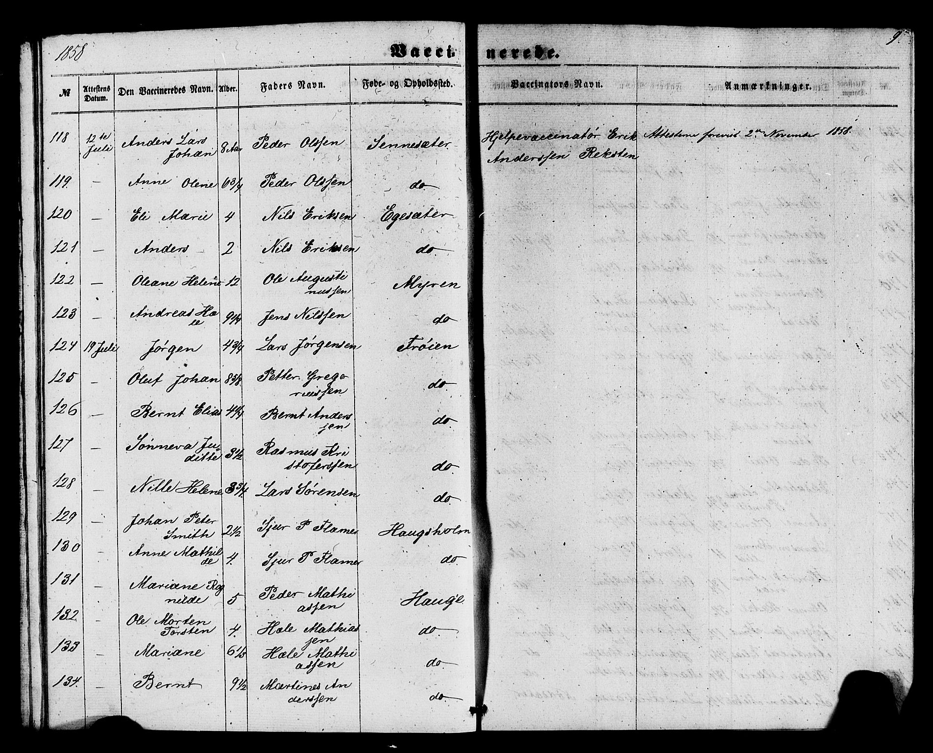 Kinn sokneprestembete, SAB/A-80801/H/Haa/Haaa/L0017: Parish register (official) no. A 17, 1858-1867, p. 9