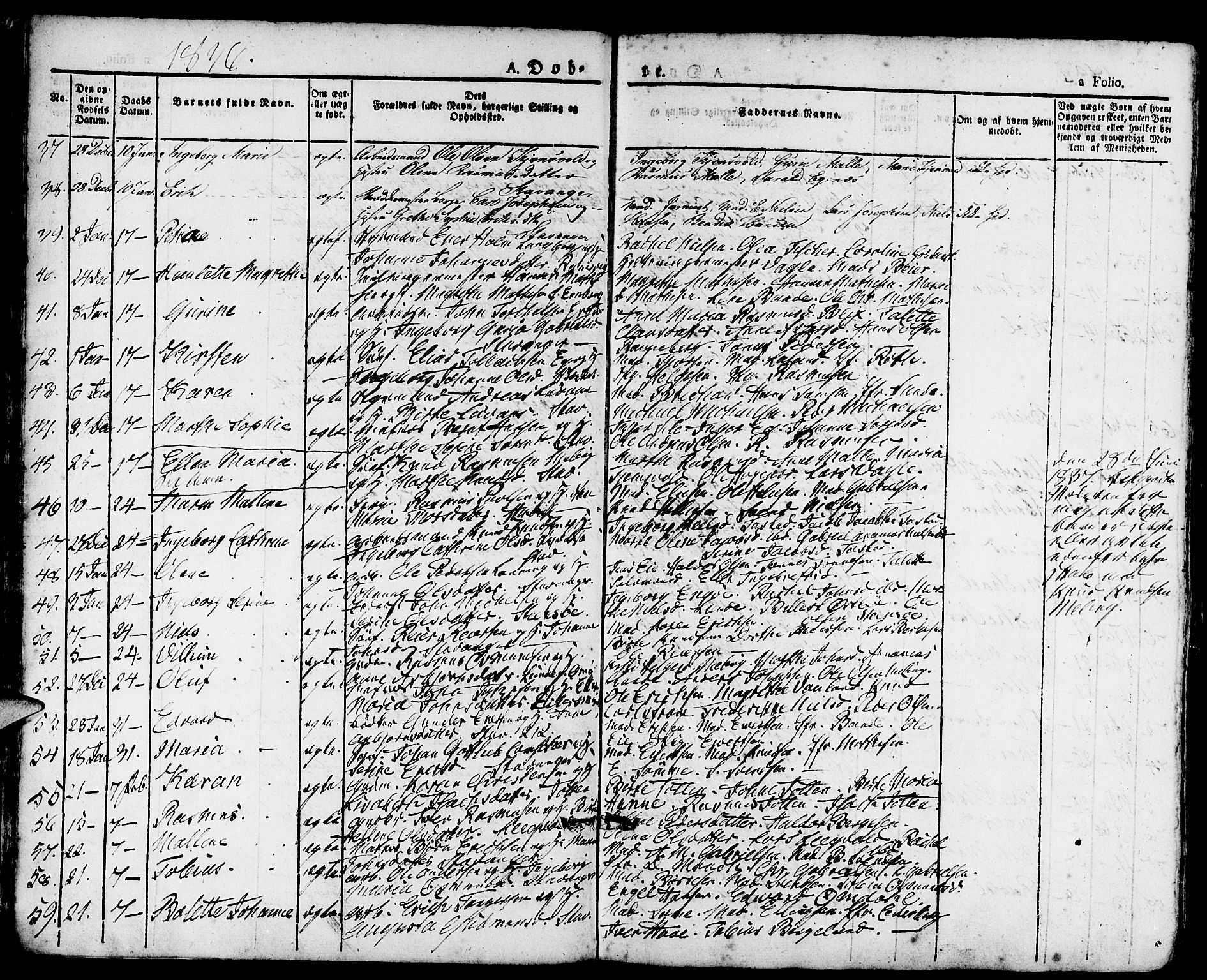 Domkirken sokneprestkontor, AV/SAST-A-101812/001/30/30BA/L0011: Parish register (official) no. A 11, 1832-1856