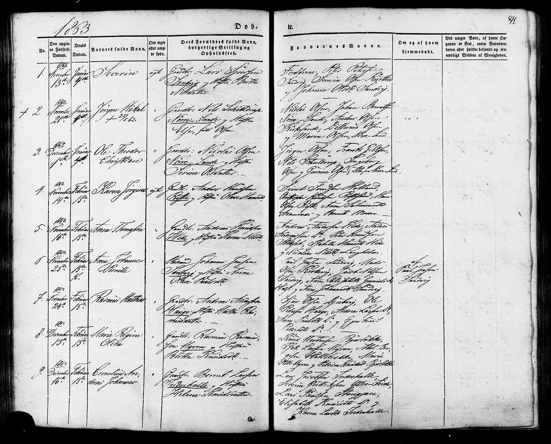 Ministerialprotokoller, klokkerbøker og fødselsregistre - Møre og Romsdal, AV/SAT-A-1454/503/L0034: Parish register (official) no. 503A02, 1841-1884, p. 84