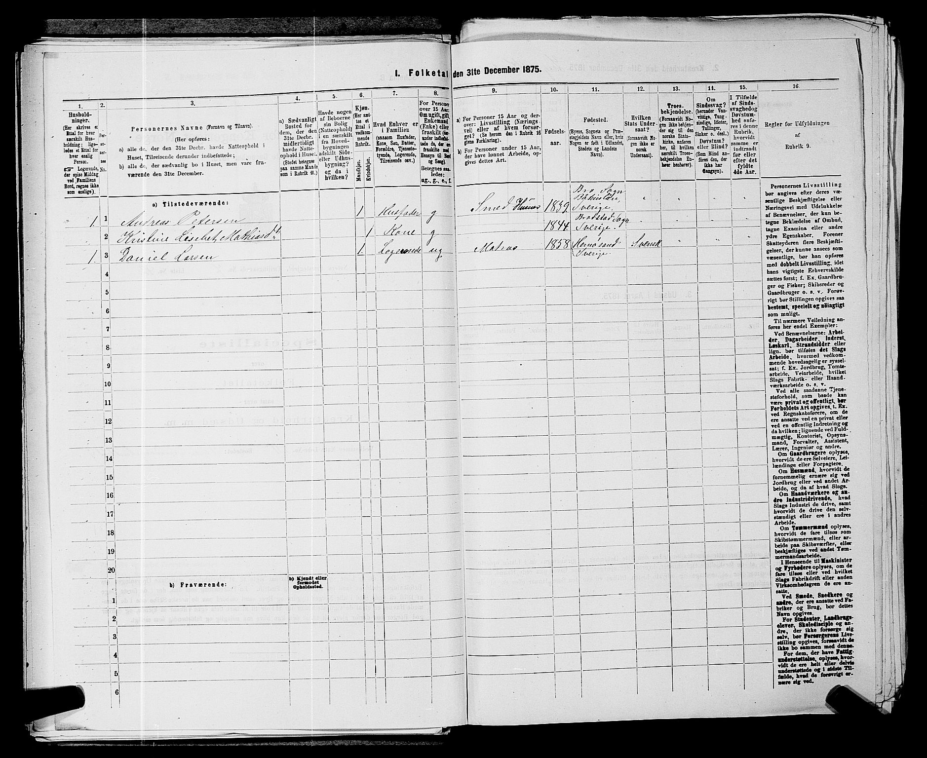 SAKO, 1875 census for 0722P Nøtterøy, 1875, p. 1419