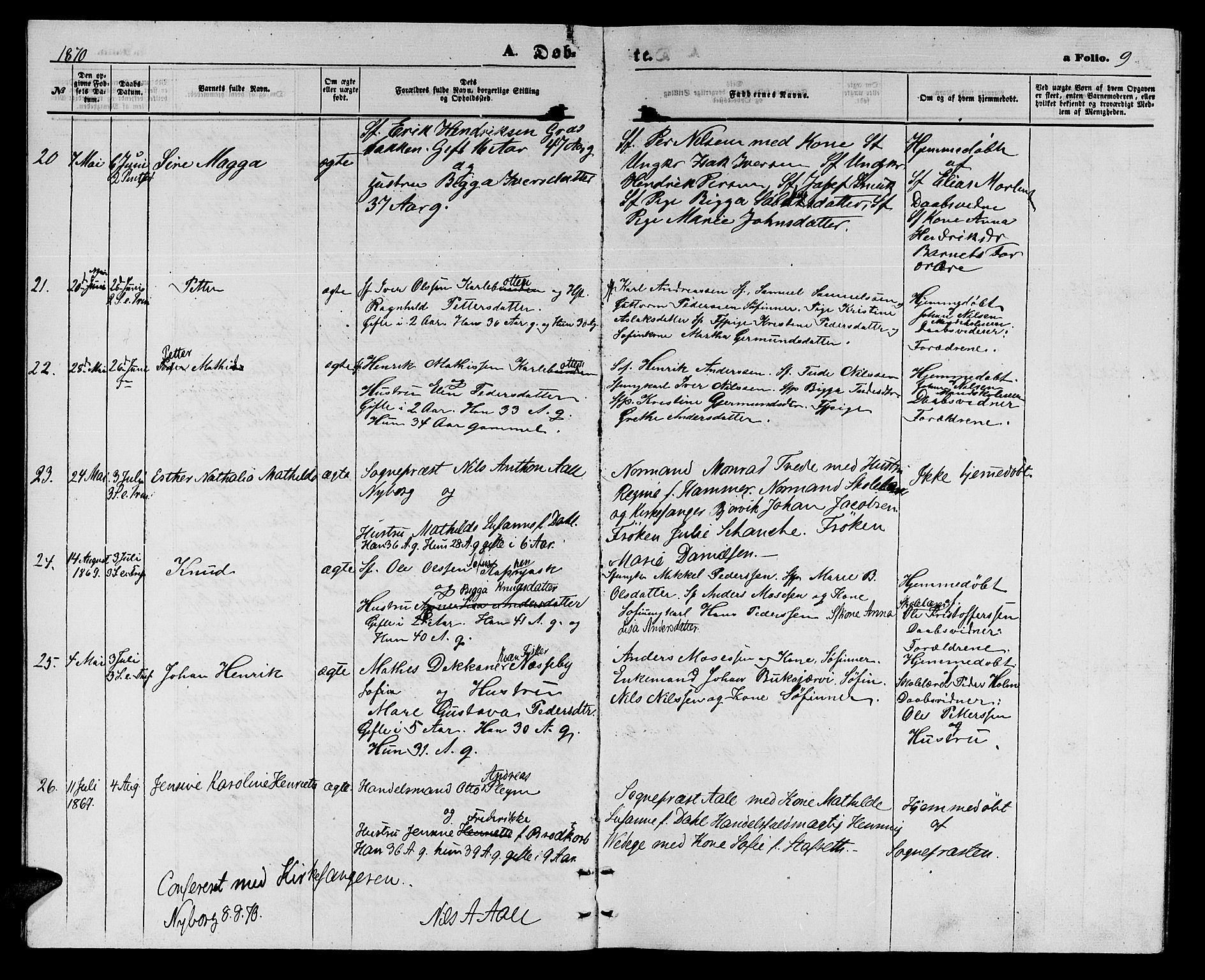 Nesseby sokneprestkontor, SATØ/S-1330/H/Hb/L0003klokker: Parish register (copy) no. 3, 1869-1876, p. 9