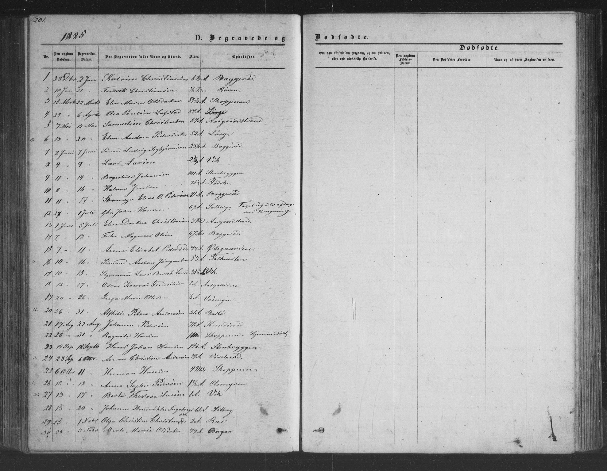 Borre kirkebøker, AV/SAKO-A-338/G/Ga/L0003: Parish register (copy) no. I 3, 1871-1892, p. 231