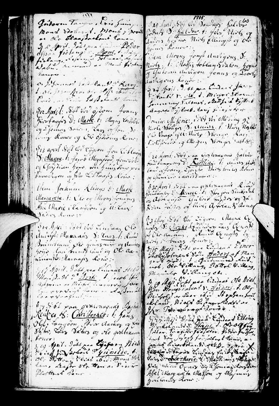 Lindås Sokneprestembete, AV/SAB-A-76701/H/Haa/Haaa/L0001: Parish register (official) no. A 1, 1699-1746, p. 60