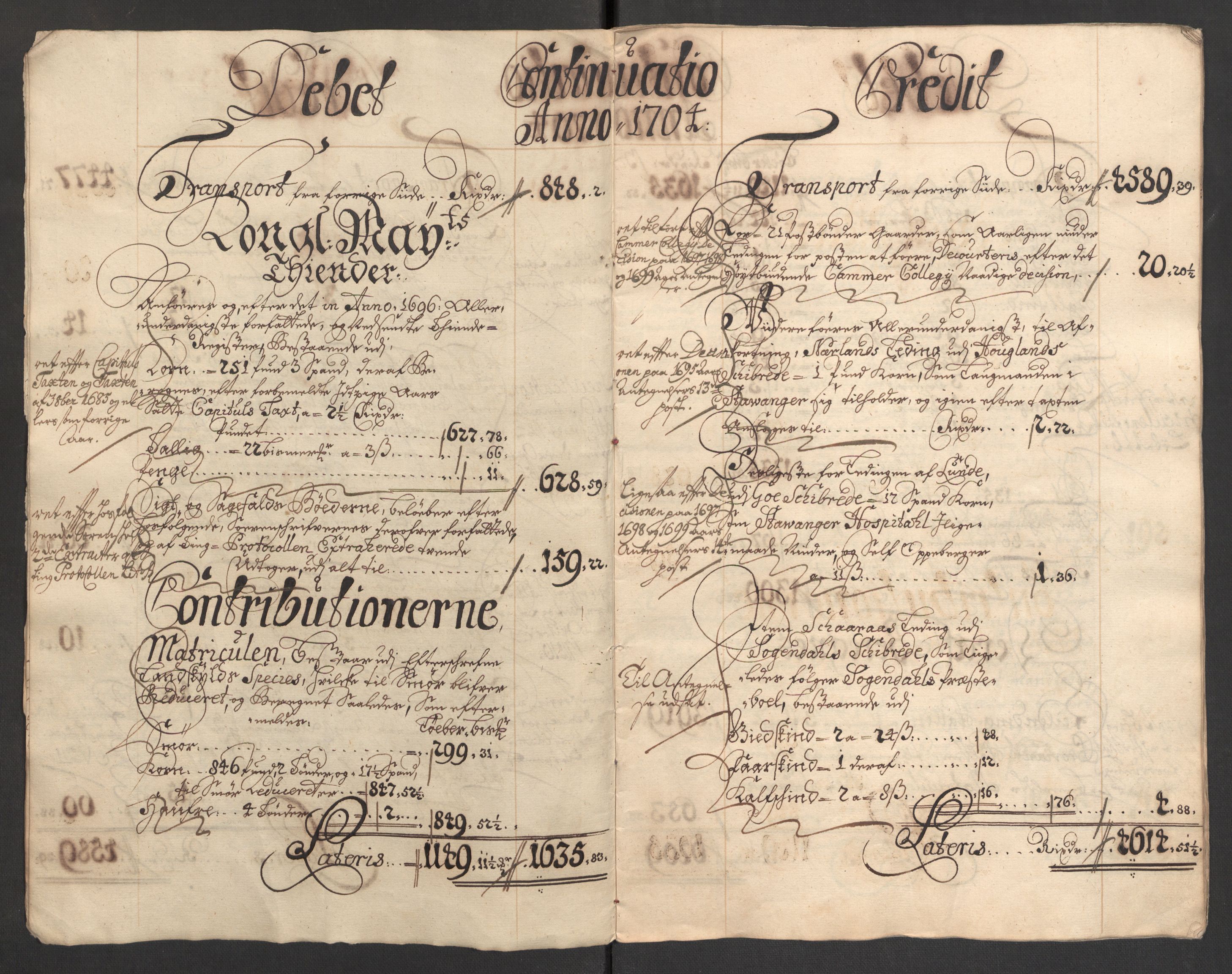 Rentekammeret inntil 1814, Reviderte regnskaper, Fogderegnskap, AV/RA-EA-4092/R46/L2732: Fogderegnskap Jæren og Dalane, 1703-1704, p. 82