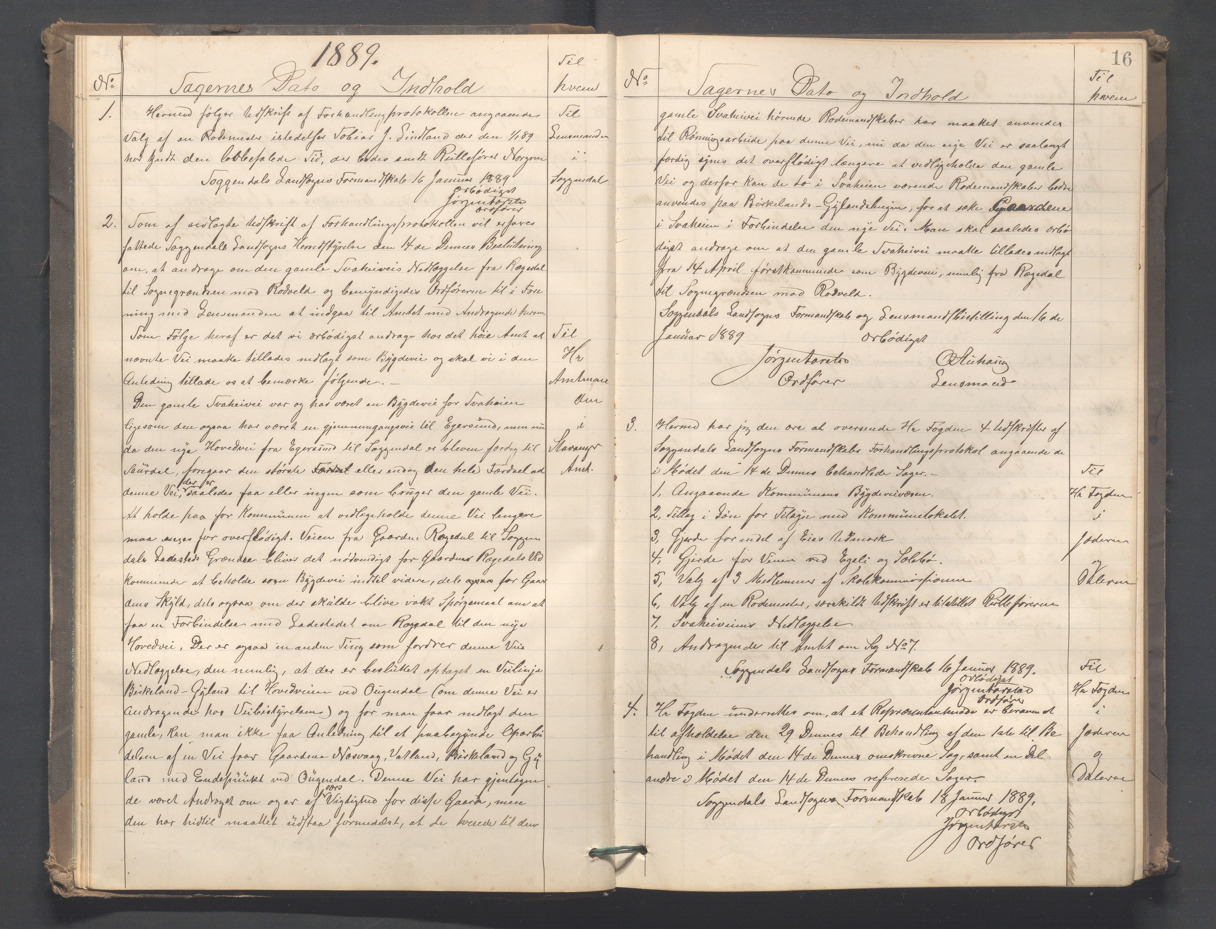 Sokndal kommune - Formannskapet/Sentraladministrasjonen, IKAR/K-101099/B/L0002: Kopibok, 1886-1904, p. 16