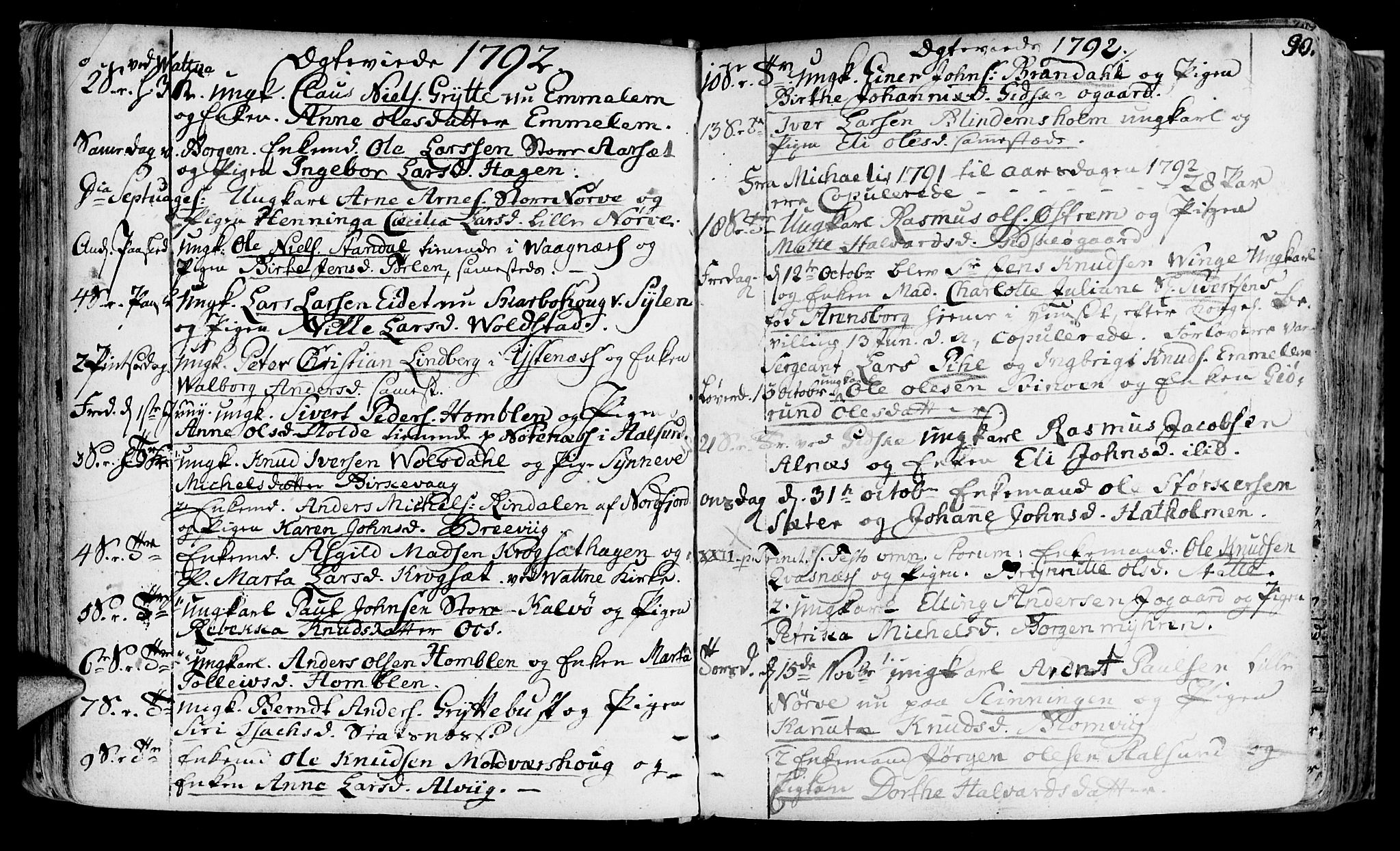 Ministerialprotokoller, klokkerbøker og fødselsregistre - Møre og Romsdal, AV/SAT-A-1454/528/L0392: Parish register (official) no. 528A03, 1762-1800, p. 90