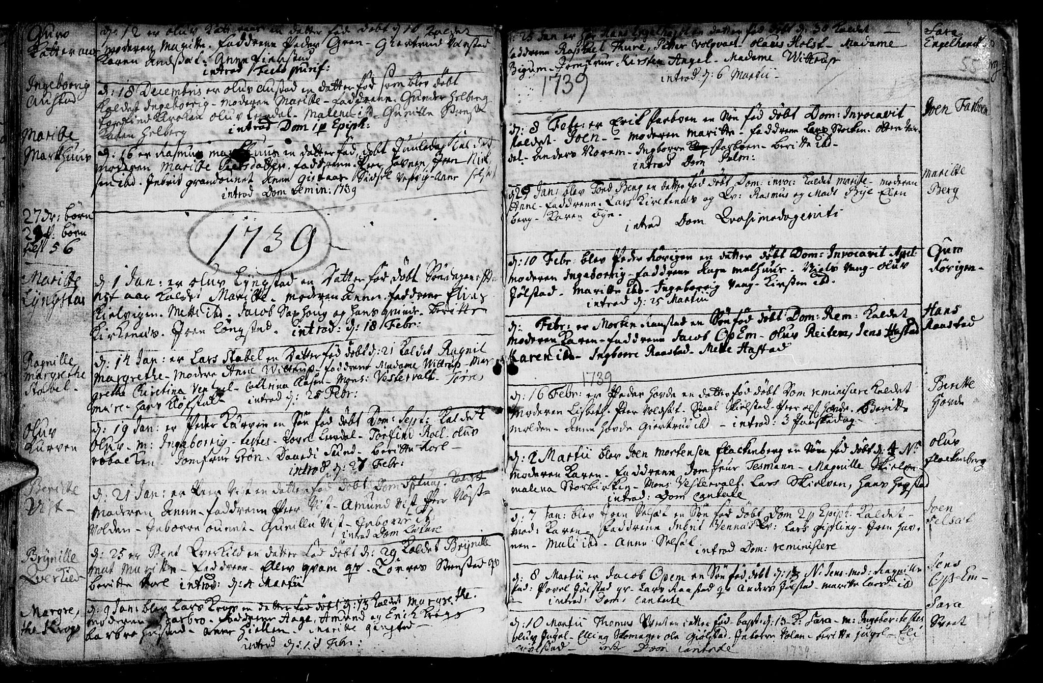 Ministerialprotokoller, klokkerbøker og fødselsregistre - Nord-Trøndelag, SAT/A-1458/730/L0272: Parish register (official) no. 730A01, 1733-1764, p. 55
