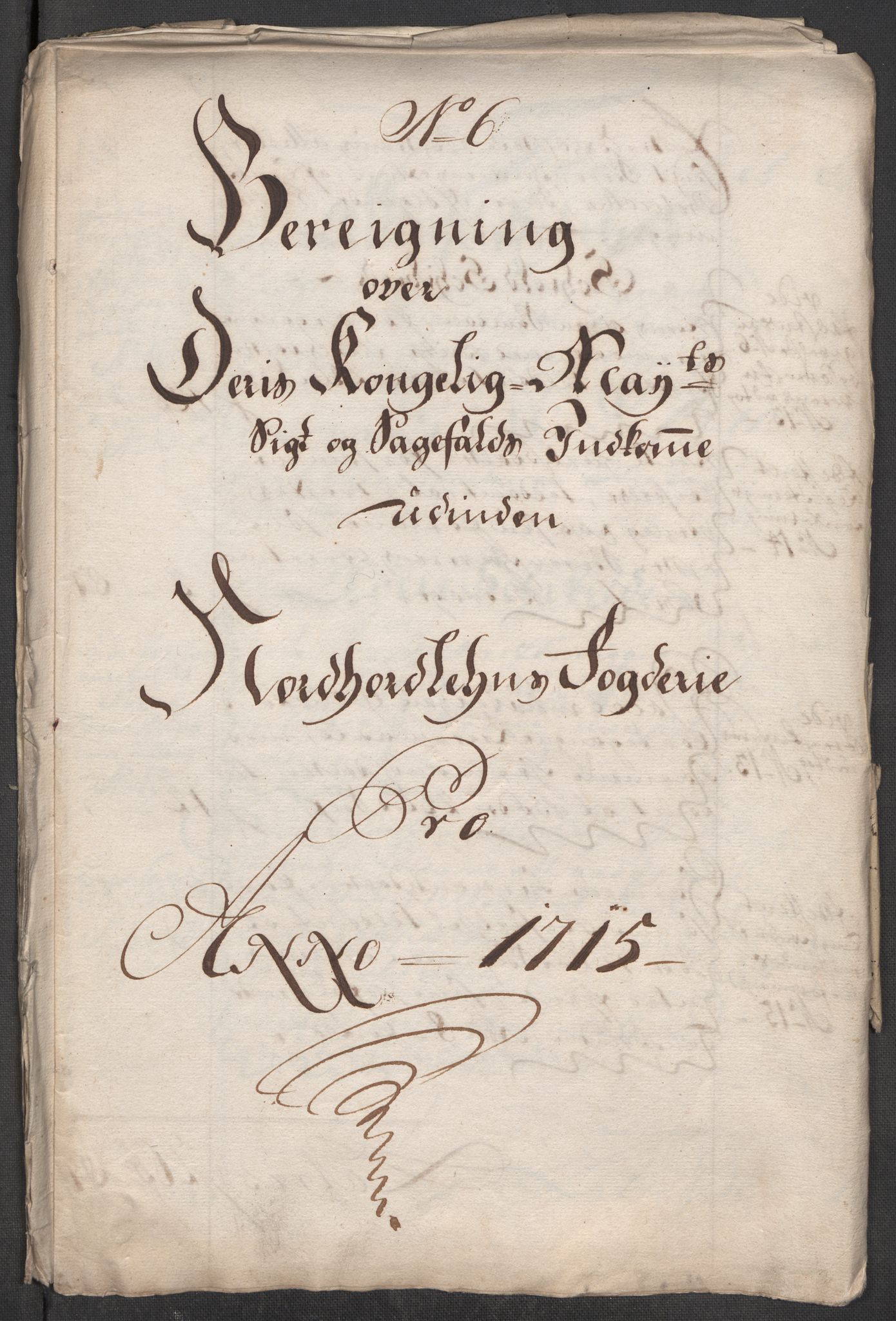 Rentekammeret inntil 1814, Reviderte regnskaper, Fogderegnskap, AV/RA-EA-4092/R51/L3198: Fogderegnskap Nordhordland og Voss, 1715, p. 106