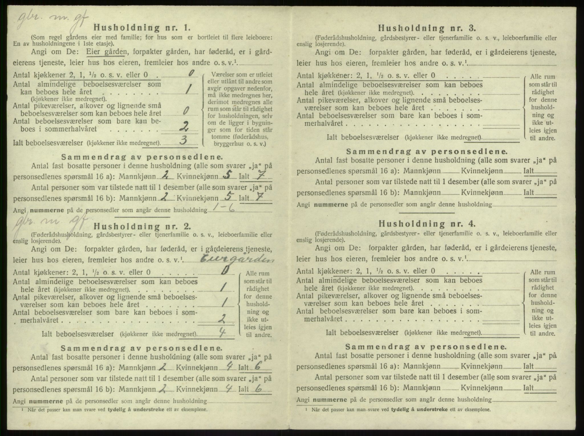 SAB, 1920 census for Jølster, 1920, p. 268