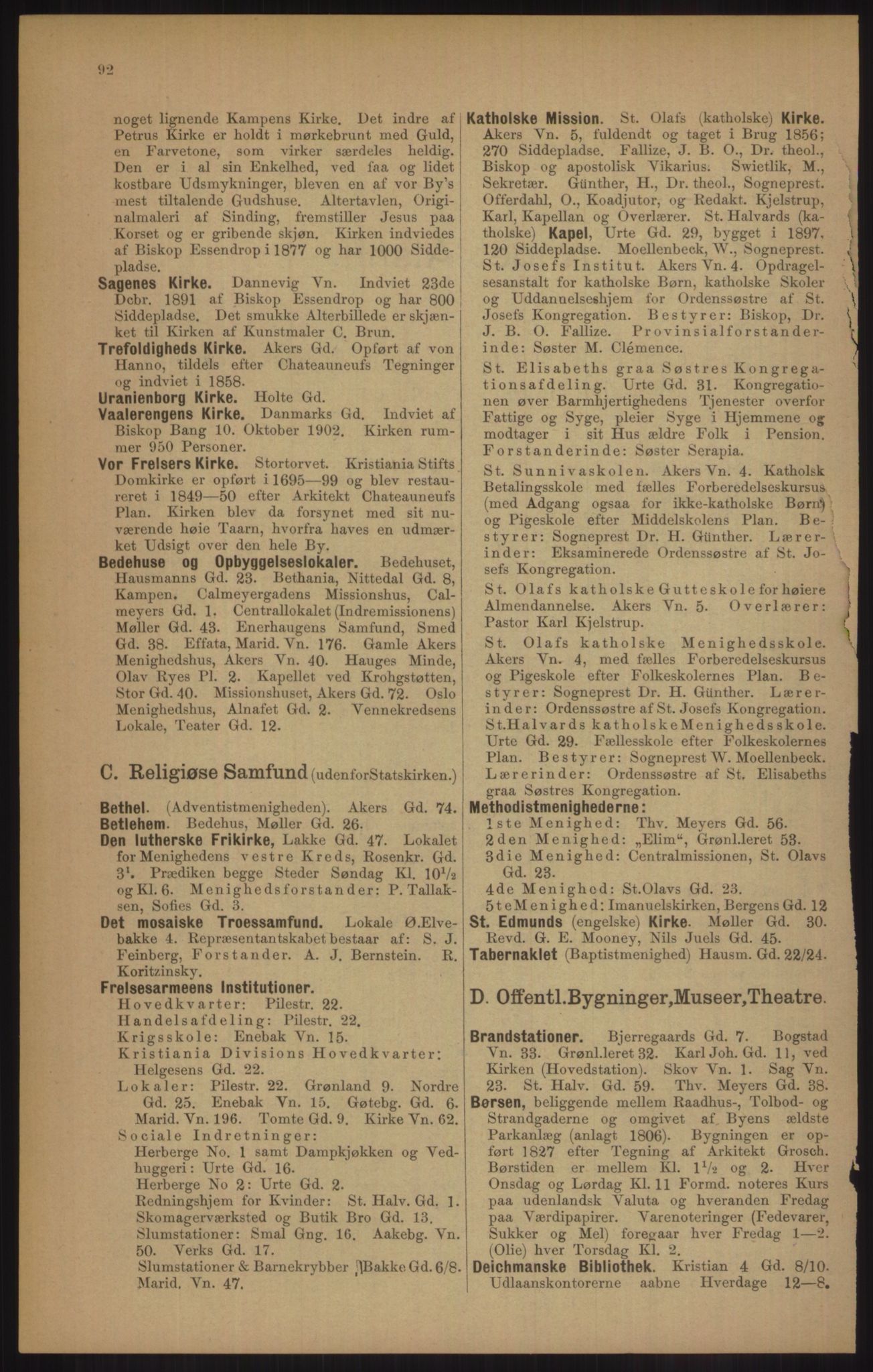 Kristiania/Oslo adressebok, PUBL/-, 1905, p. 92