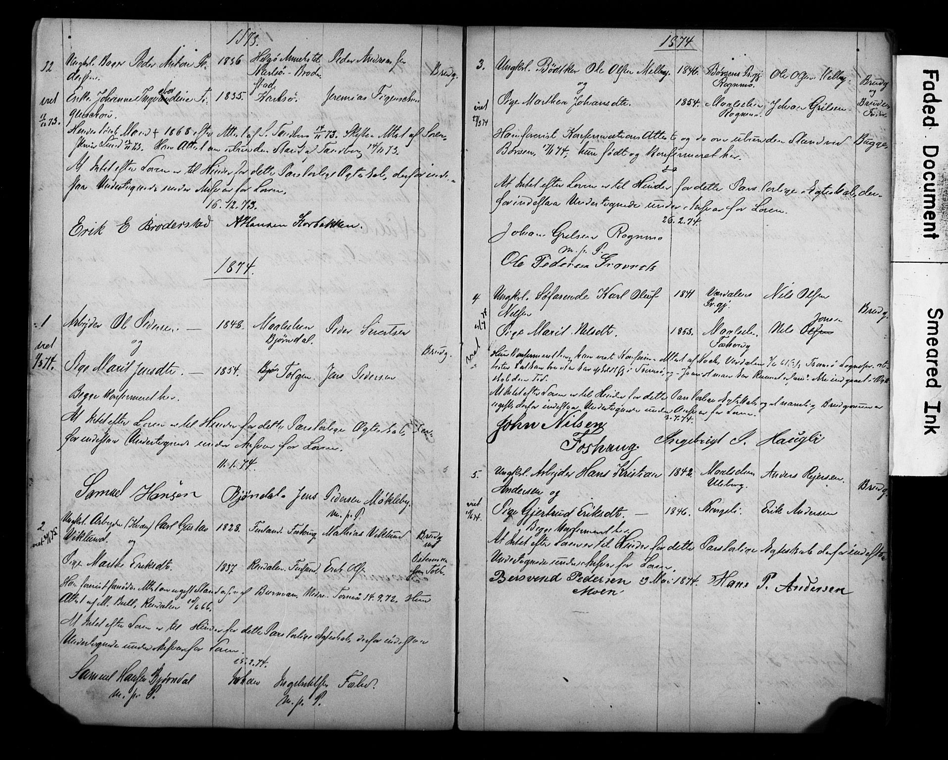 Målselv sokneprestembete, AV/SATØ-S-1311/I/Id/L0038: Banns register no. 38, 1870-1890