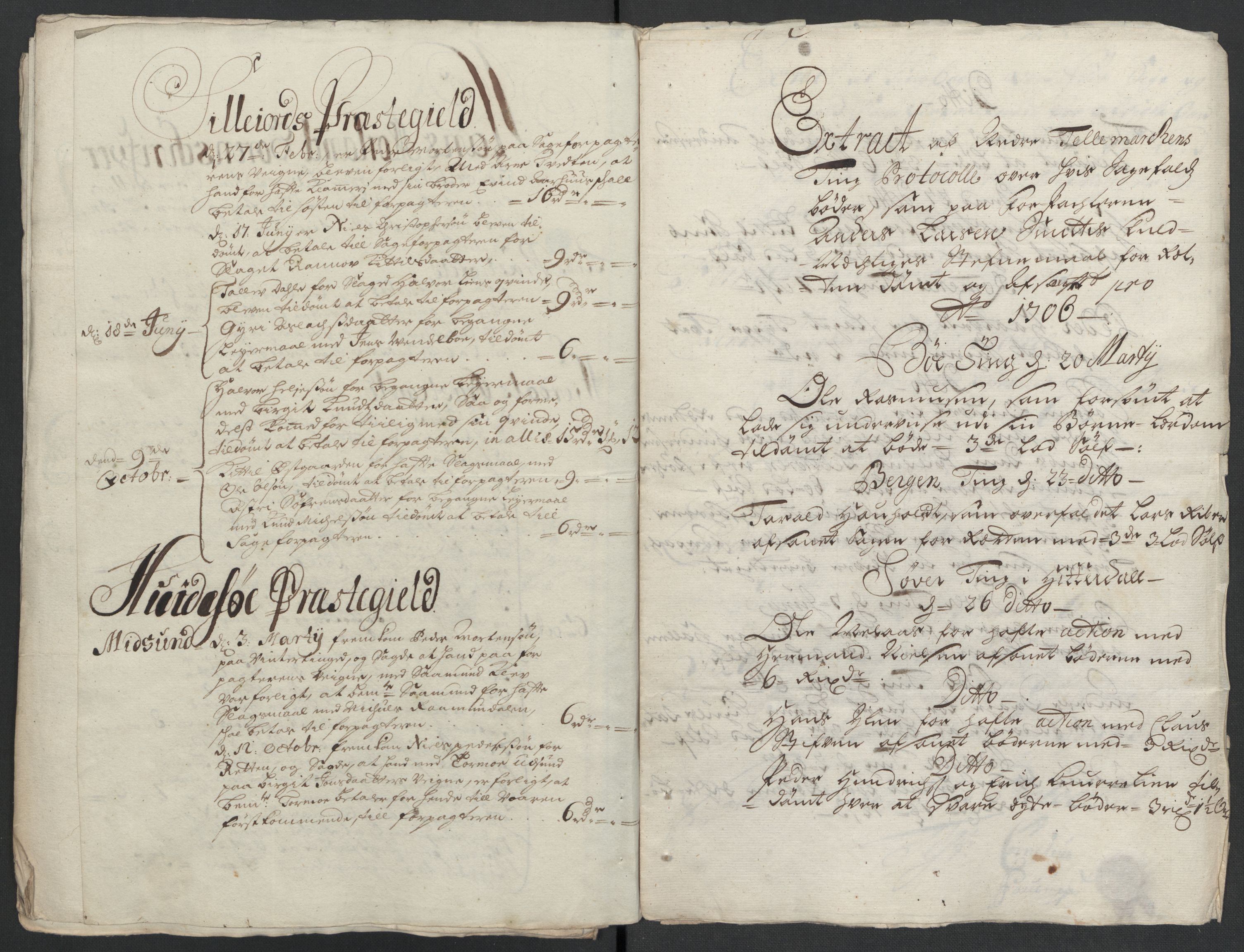 Rentekammeret inntil 1814, Reviderte regnskaper, Fogderegnskap, AV/RA-EA-4092/R36/L2116: Fogderegnskap Øvre og Nedre Telemark og Bamble, 1706-1707, p. 63