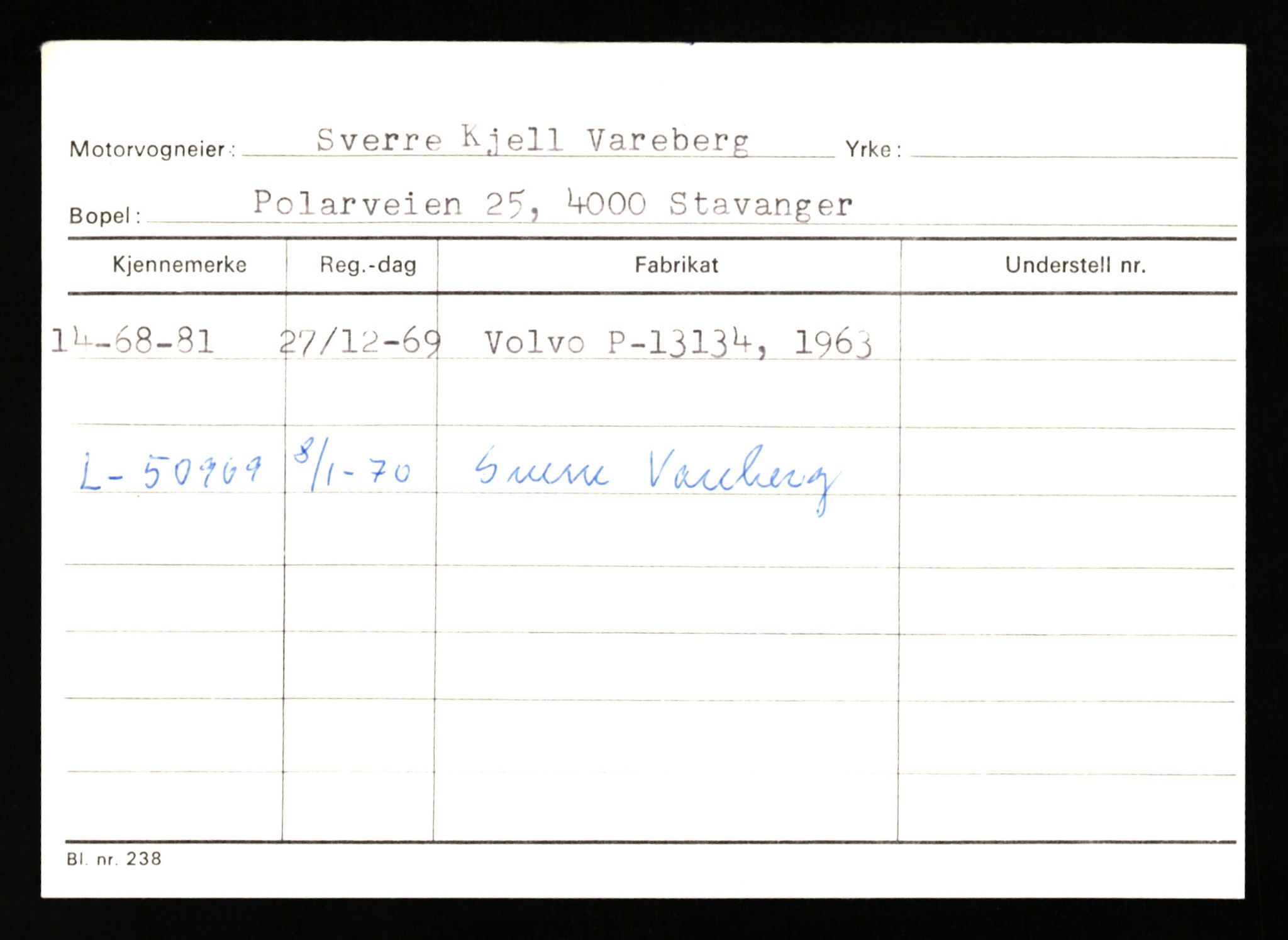 Stavanger trafikkstasjon, AV/SAST-A-101942/0/G/L0010: Registreringsnummer: 130000 - 239953, 1930-1971, p. 543