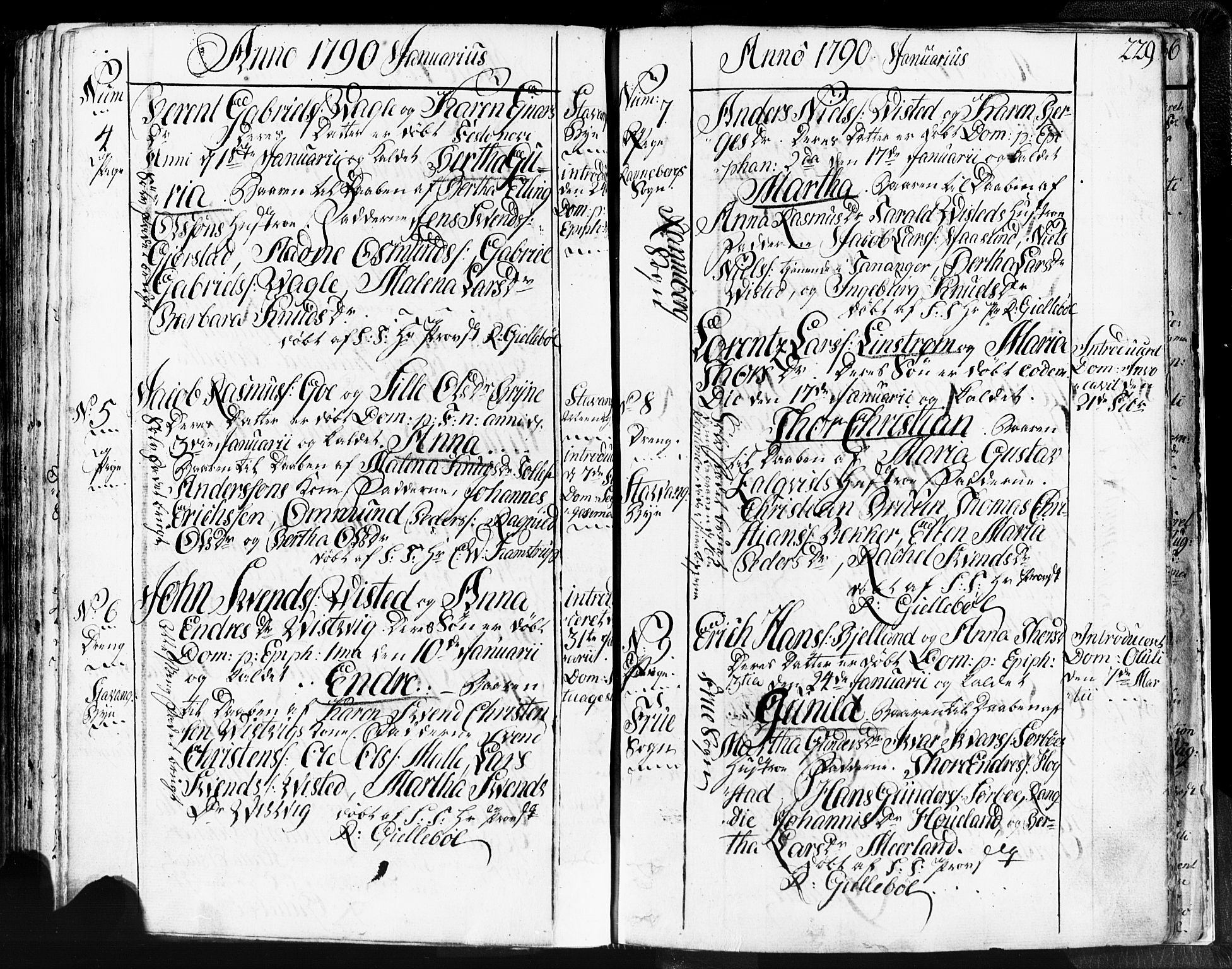 Domkirken sokneprestkontor, SAST/A-101812/001/30/30BB/L0004: Parish register (copy) no. B 4, 1752-1790, p. 229