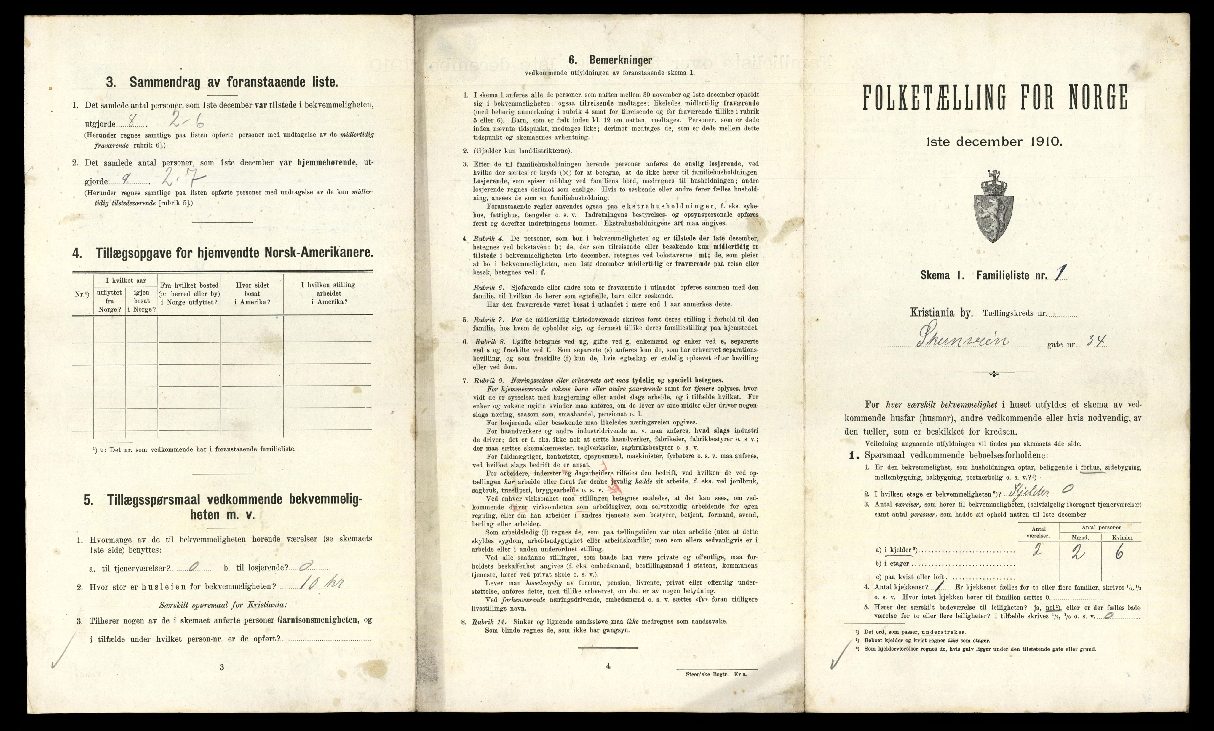 RA, 1910 census for Kristiania, 1910, p. 124373