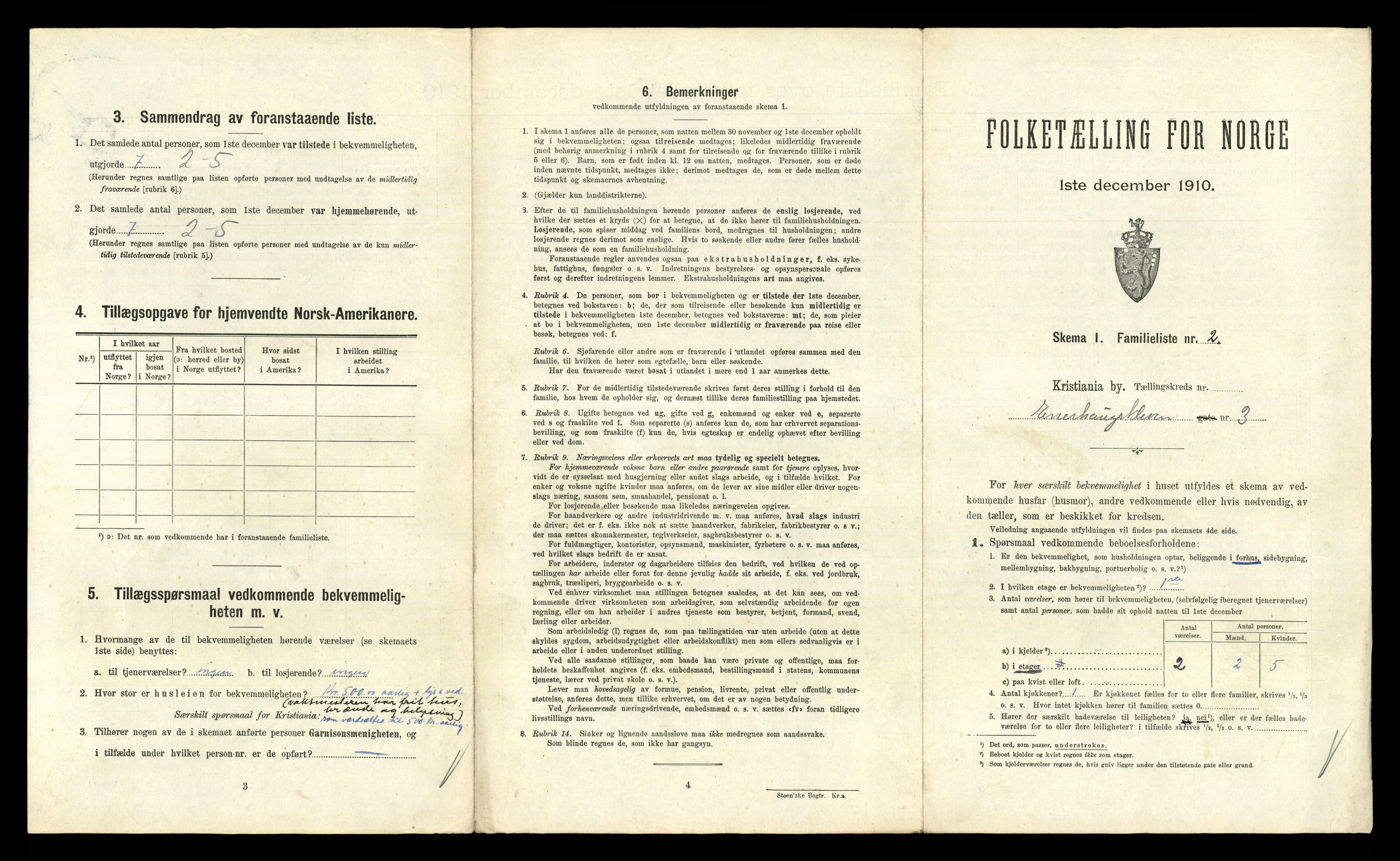 RA, 1910 census for Kristiania, 1910, p. 20977