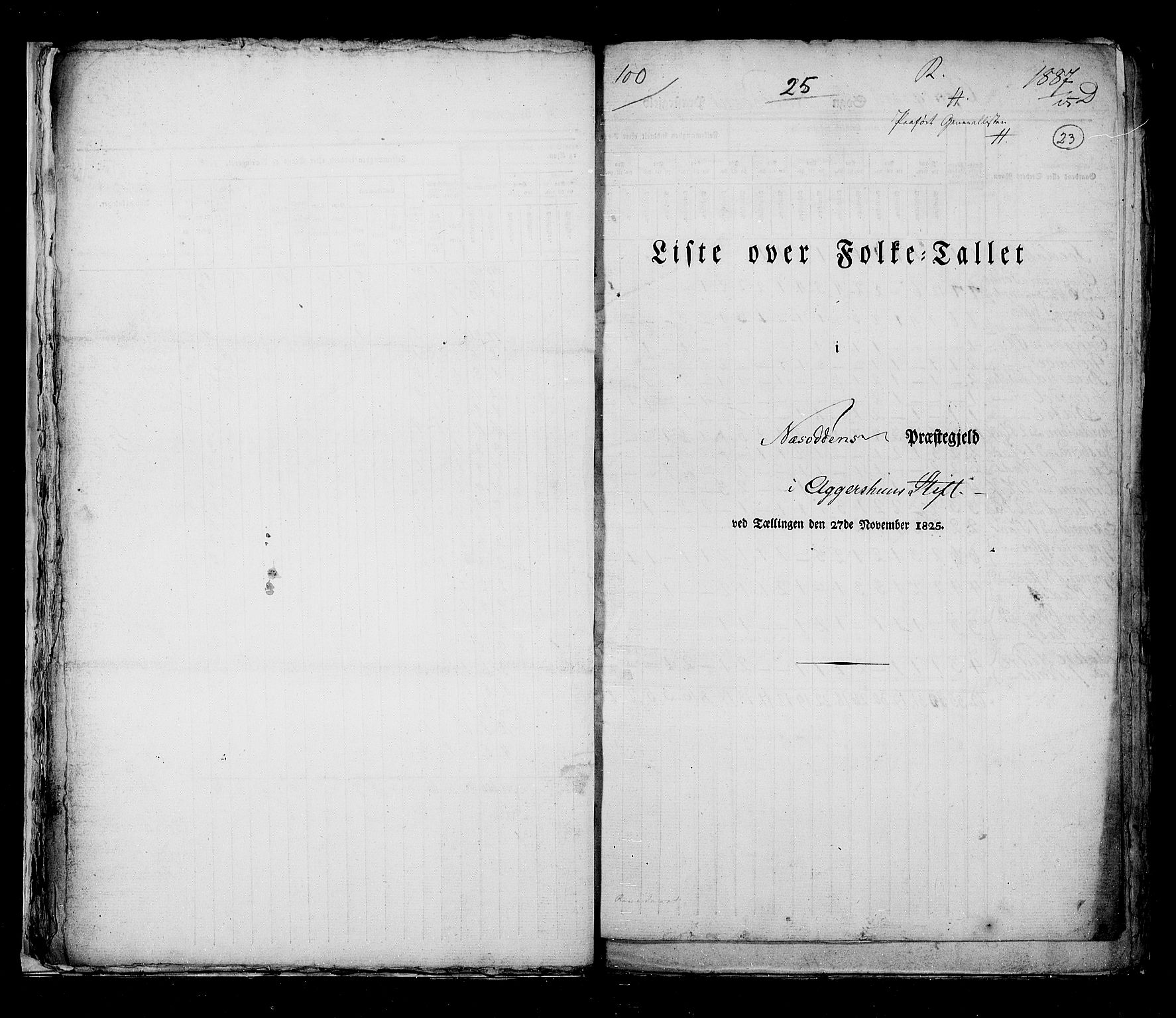 RA, Census 1825, vol. 4: Akershus amt, 1825, p. 23