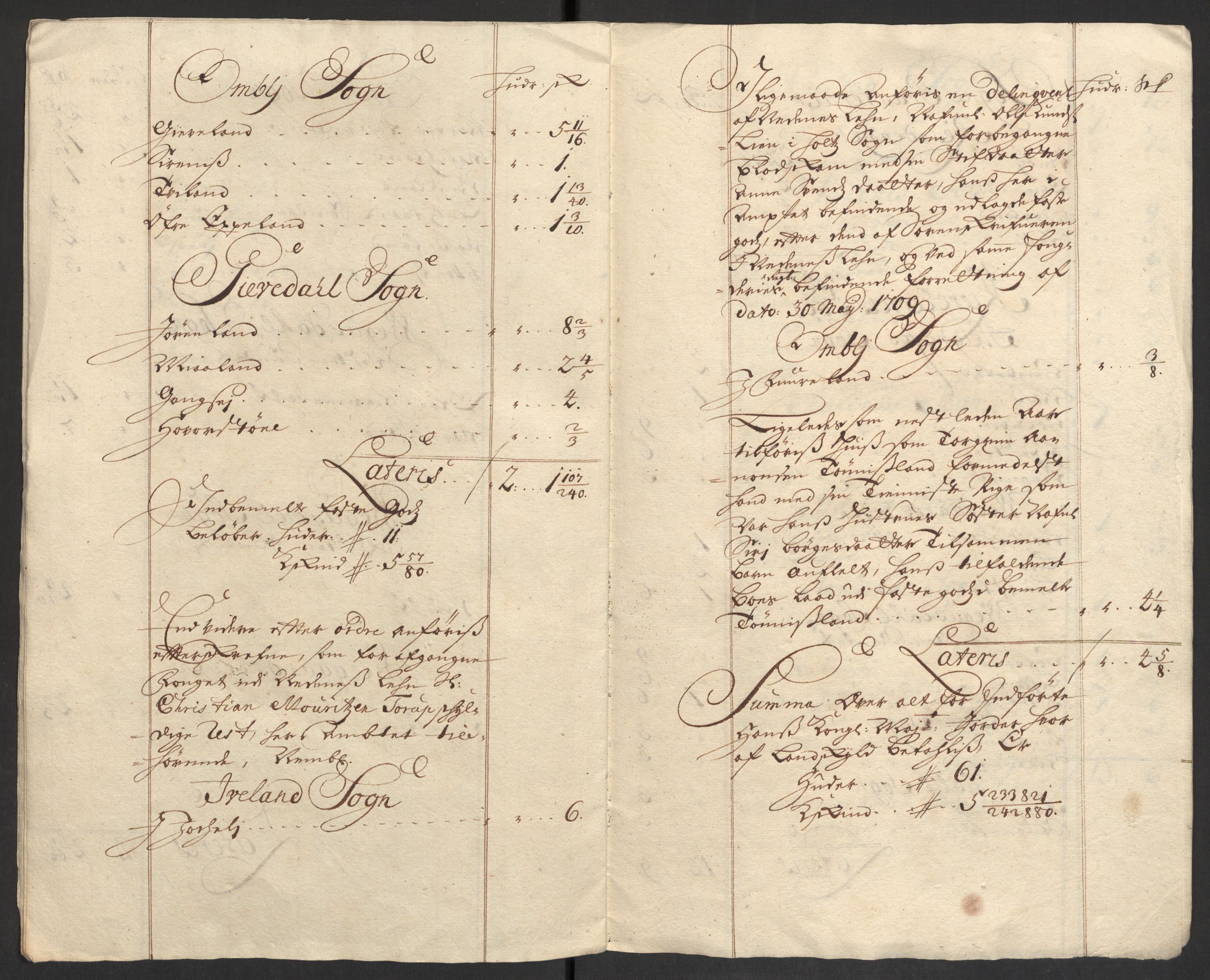 Rentekammeret inntil 1814, Reviderte regnskaper, Fogderegnskap, AV/RA-EA-4092/R40/L2449: Fogderegnskap Råbyggelag, 1709-1711, p. 265