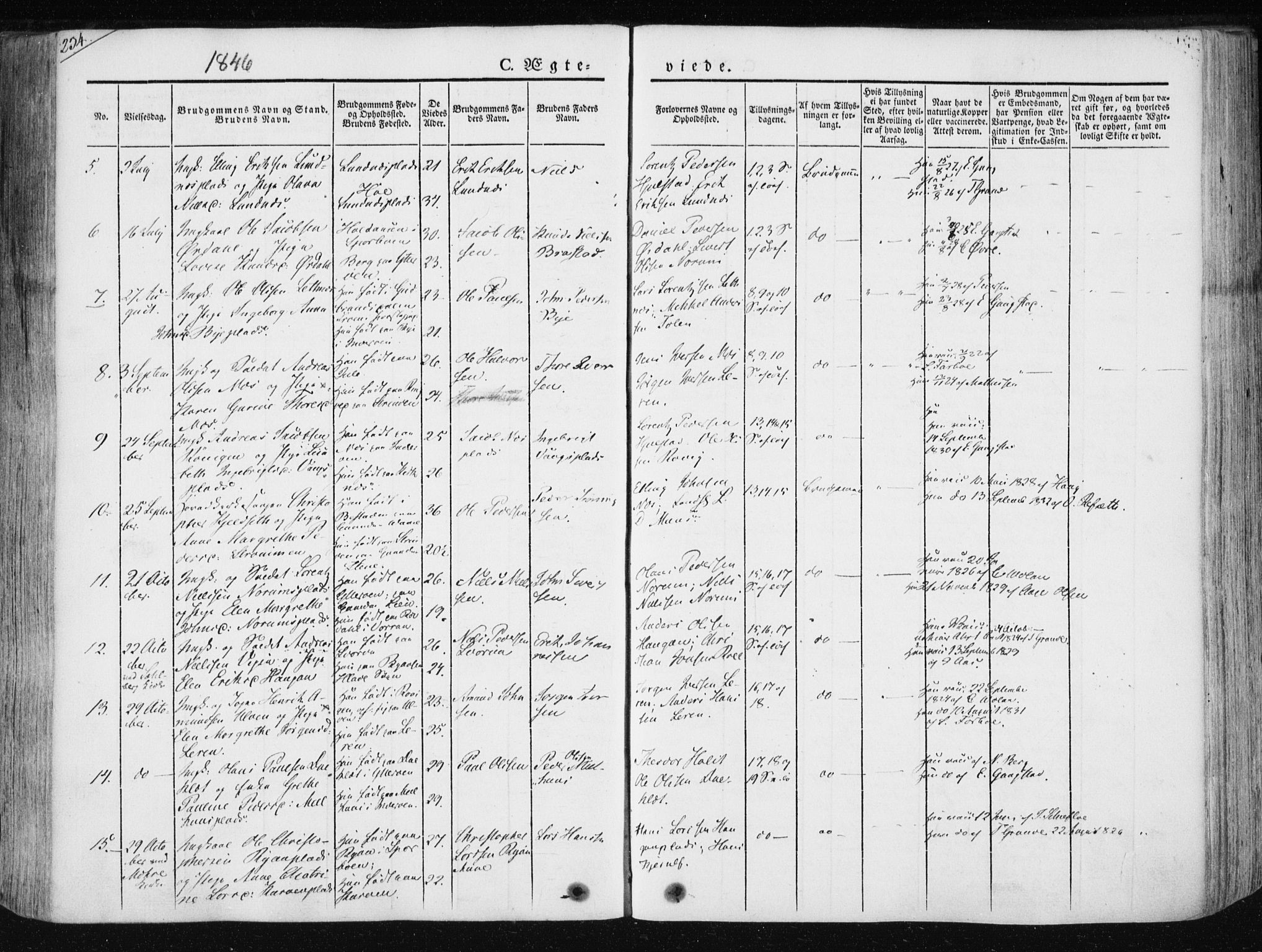 Ministerialprotokoller, klokkerbøker og fødselsregistre - Nord-Trøndelag, SAT/A-1458/730/L0280: Parish register (official) no. 730A07 /1, 1840-1854, p. 234