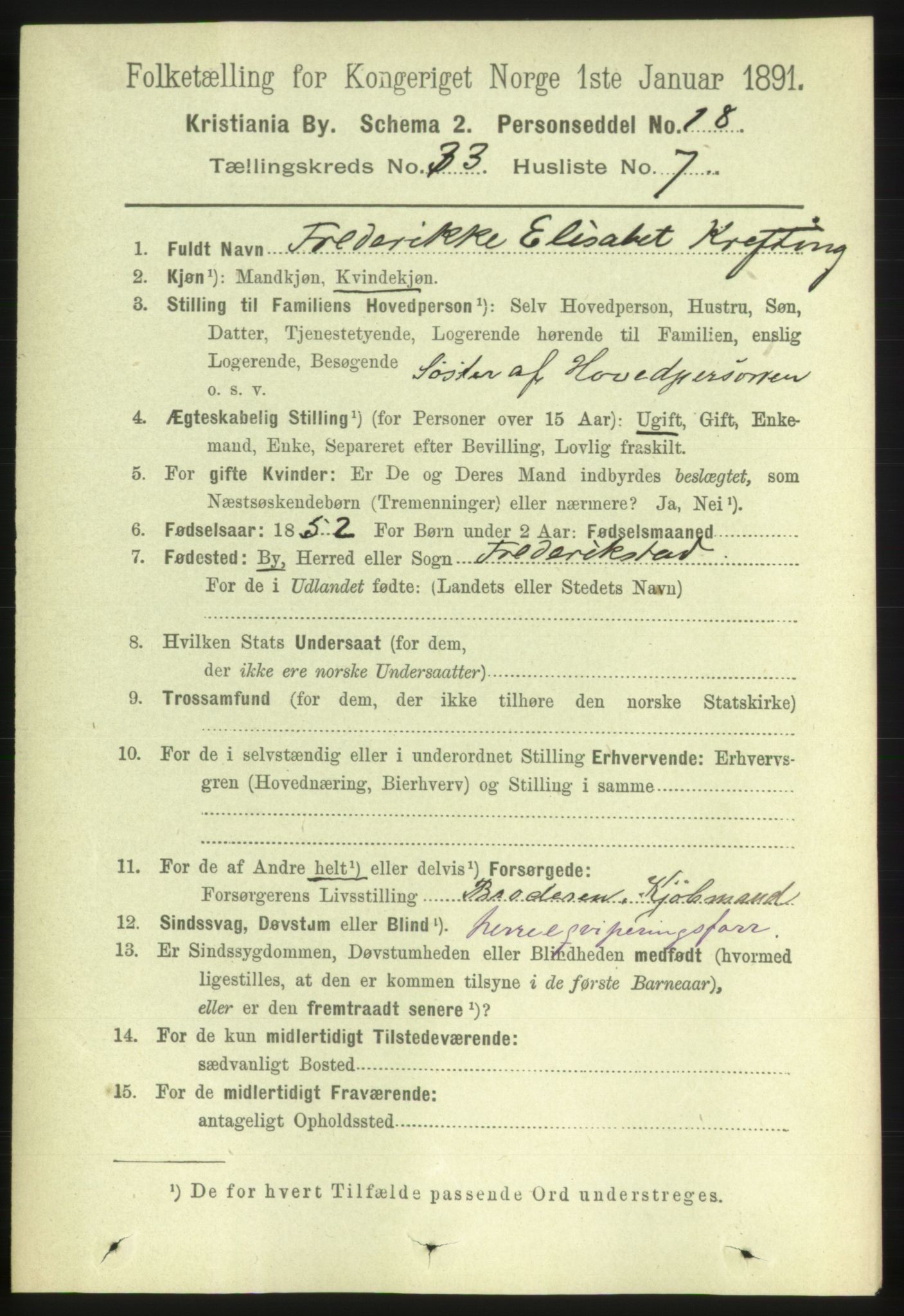 RA, 1891 census for 0301 Kristiania, 1891, p. 17785