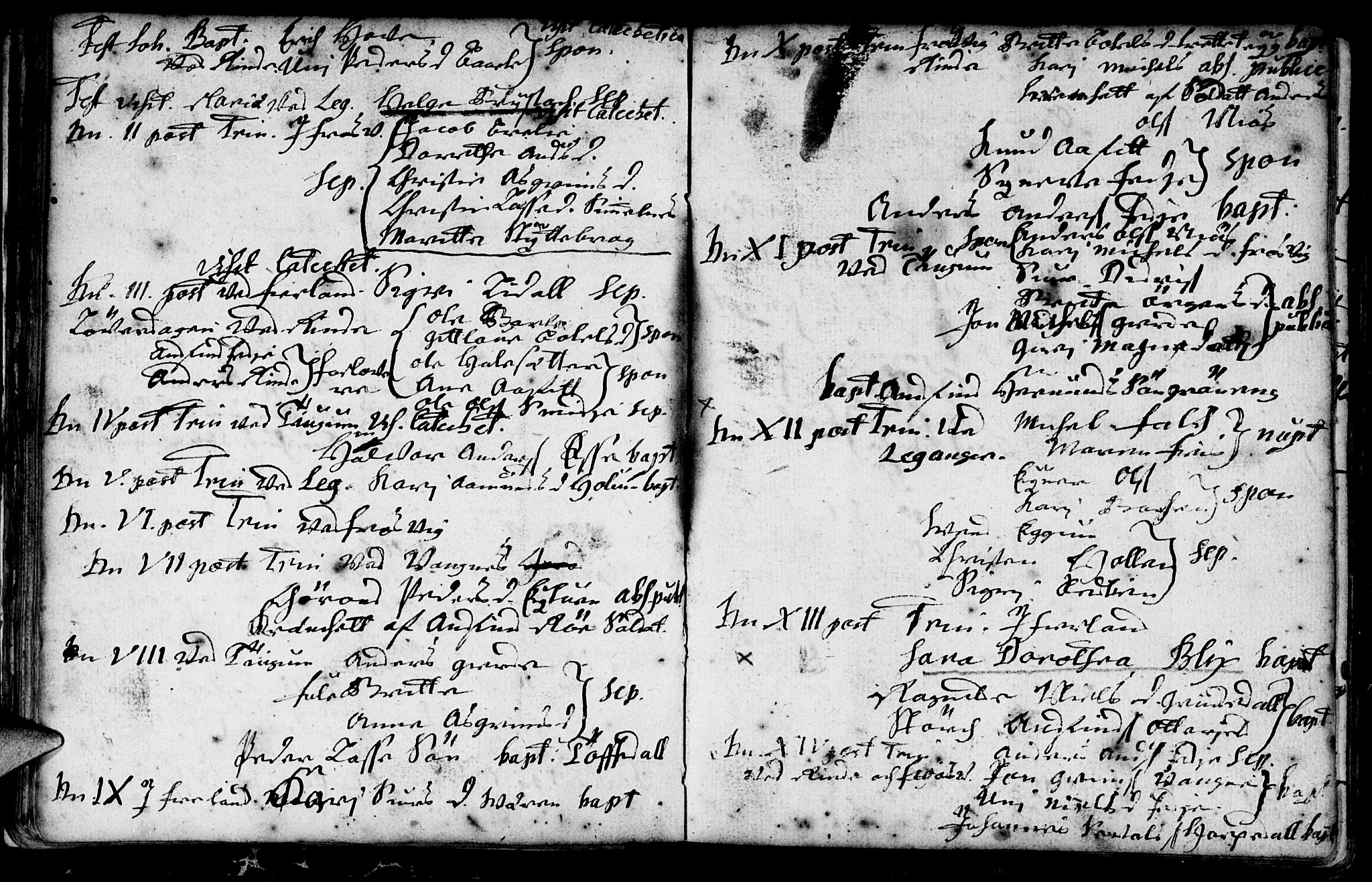 Leikanger sokneprestembete, AV/SAB-A-81001: Parish register (official) no. A 1, 1690-1734, p. 30