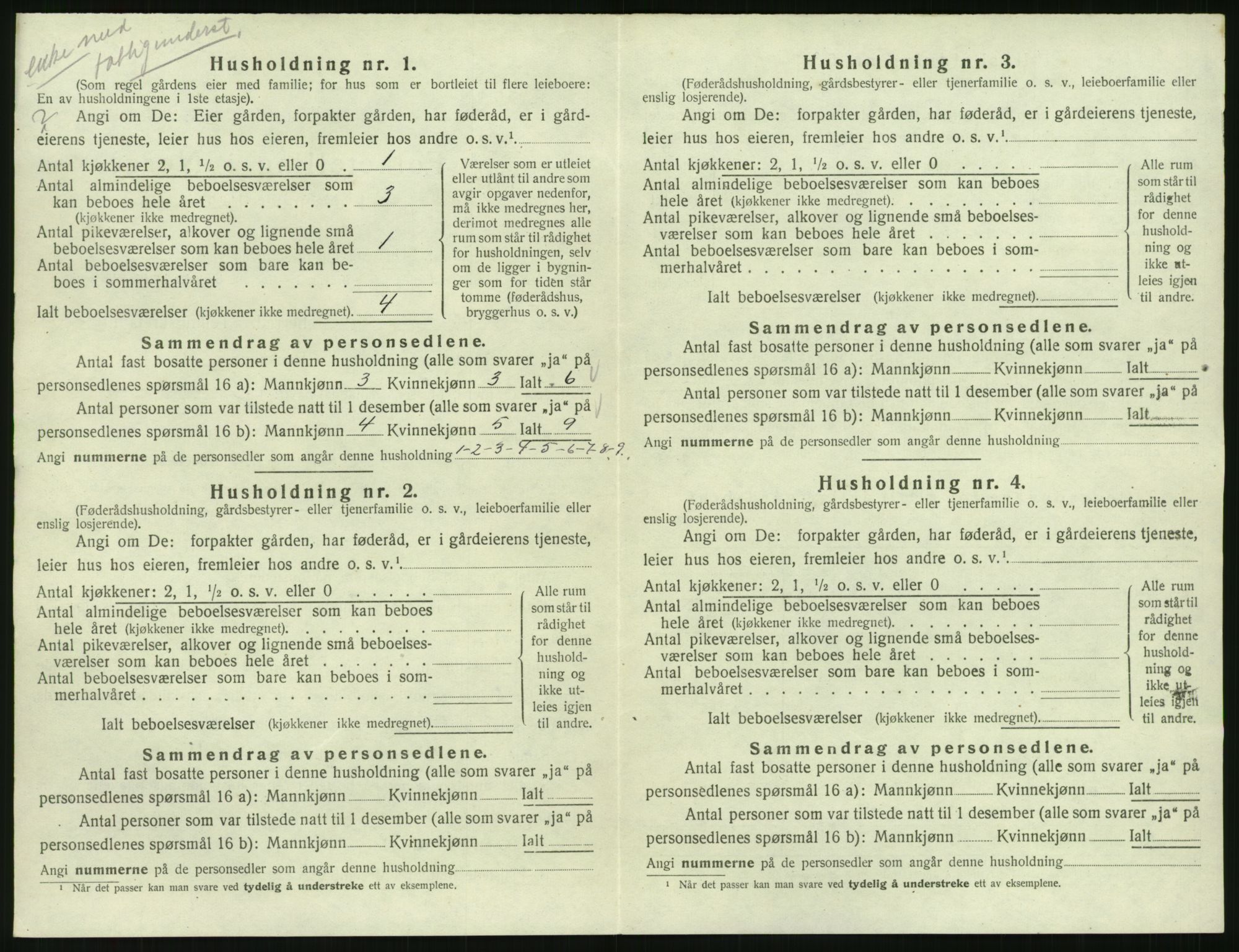 SAK, 1920 census for Sør-Audnedal, 1920, p. 1462