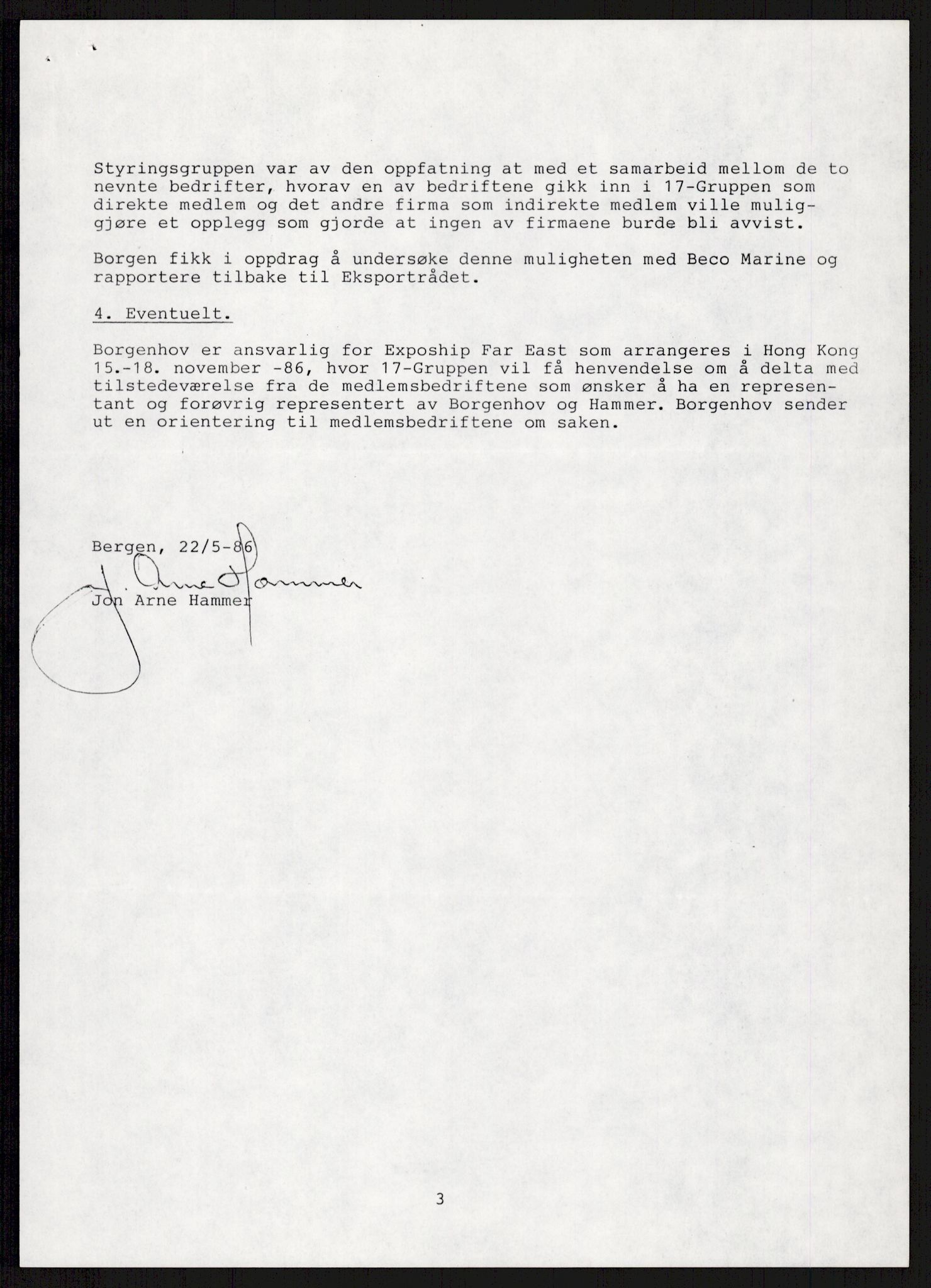 "17-Gruppen Kina", AV/RA-PA-1688/A/L0001: Møtereferater, 1979-1986, p. 275