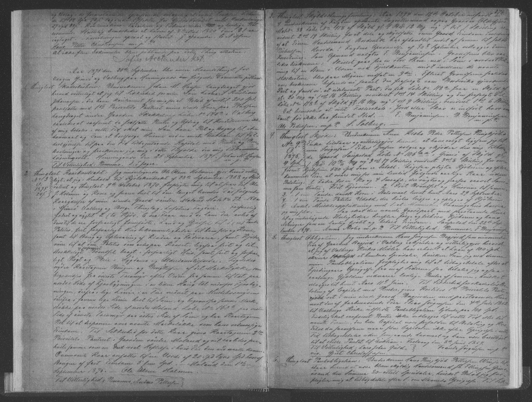 Vesterålen sorenskriveri, SAT/A-4180/1/2/2Ca/L0015: Mortgage book no. M-III, 1875-1877, p. 376