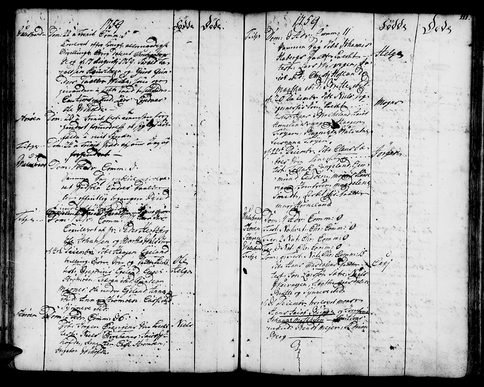 Stord sokneprestembete, AV/SAB-A-78201/H/Haa: Parish register (official) no. A 2, 1744-1777, p. 111