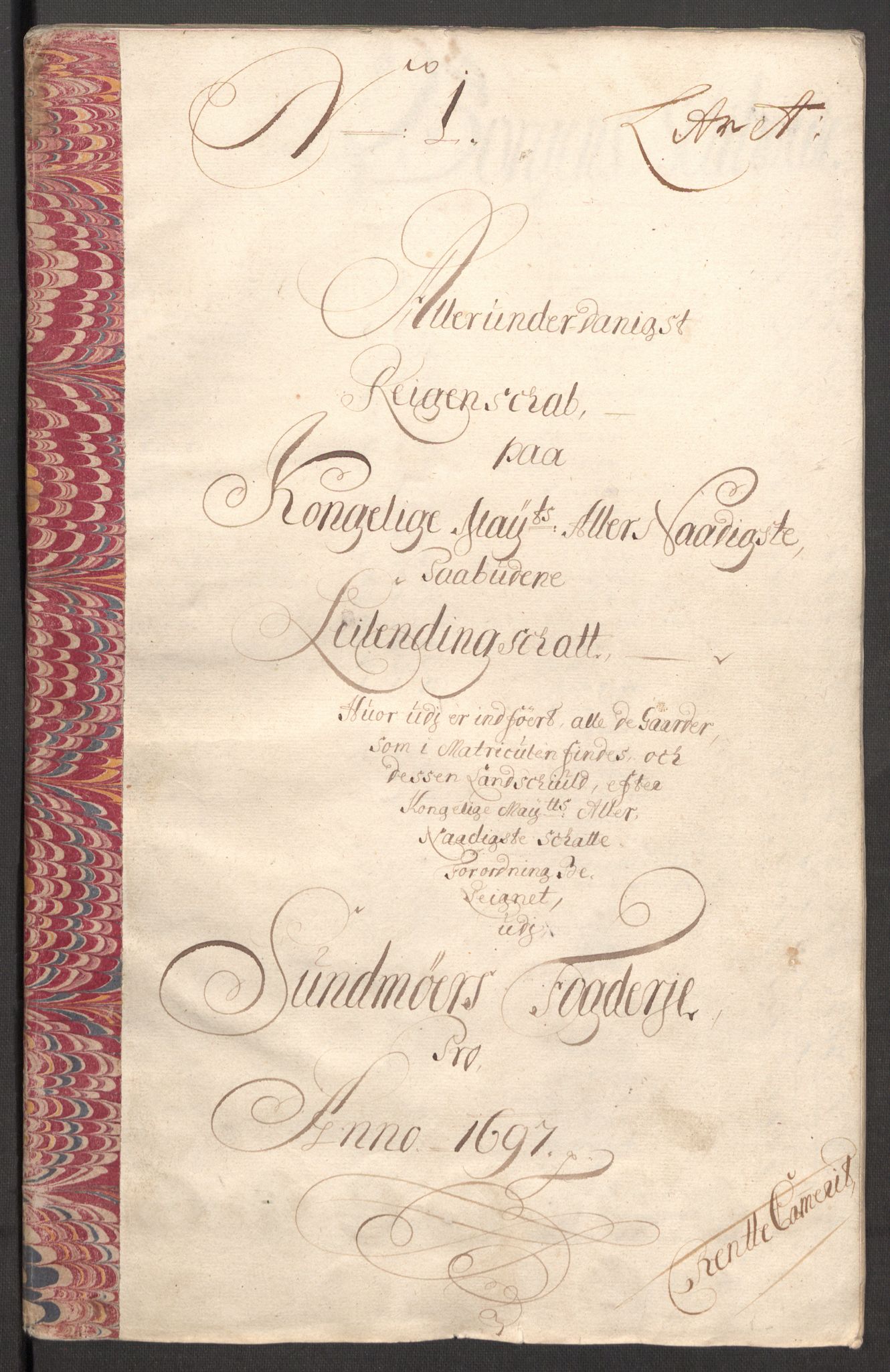 Rentekammeret inntil 1814, Reviderte regnskaper, Fogderegnskap, RA/EA-4092/R54/L3556: Fogderegnskap Sunnmøre, 1696-1698, p. 168