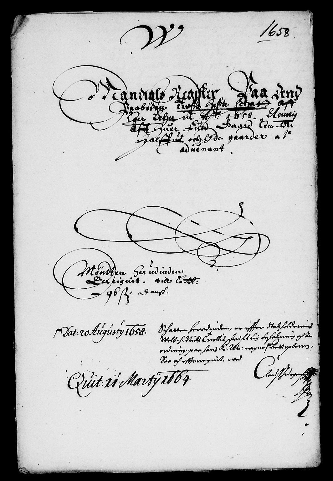 Rentekammeret inntil 1814, Reviderte regnskaper, Lensregnskaper, RA/EA-5023/R/Rb/Rbm/L0009: Eiker len, 1652-1661