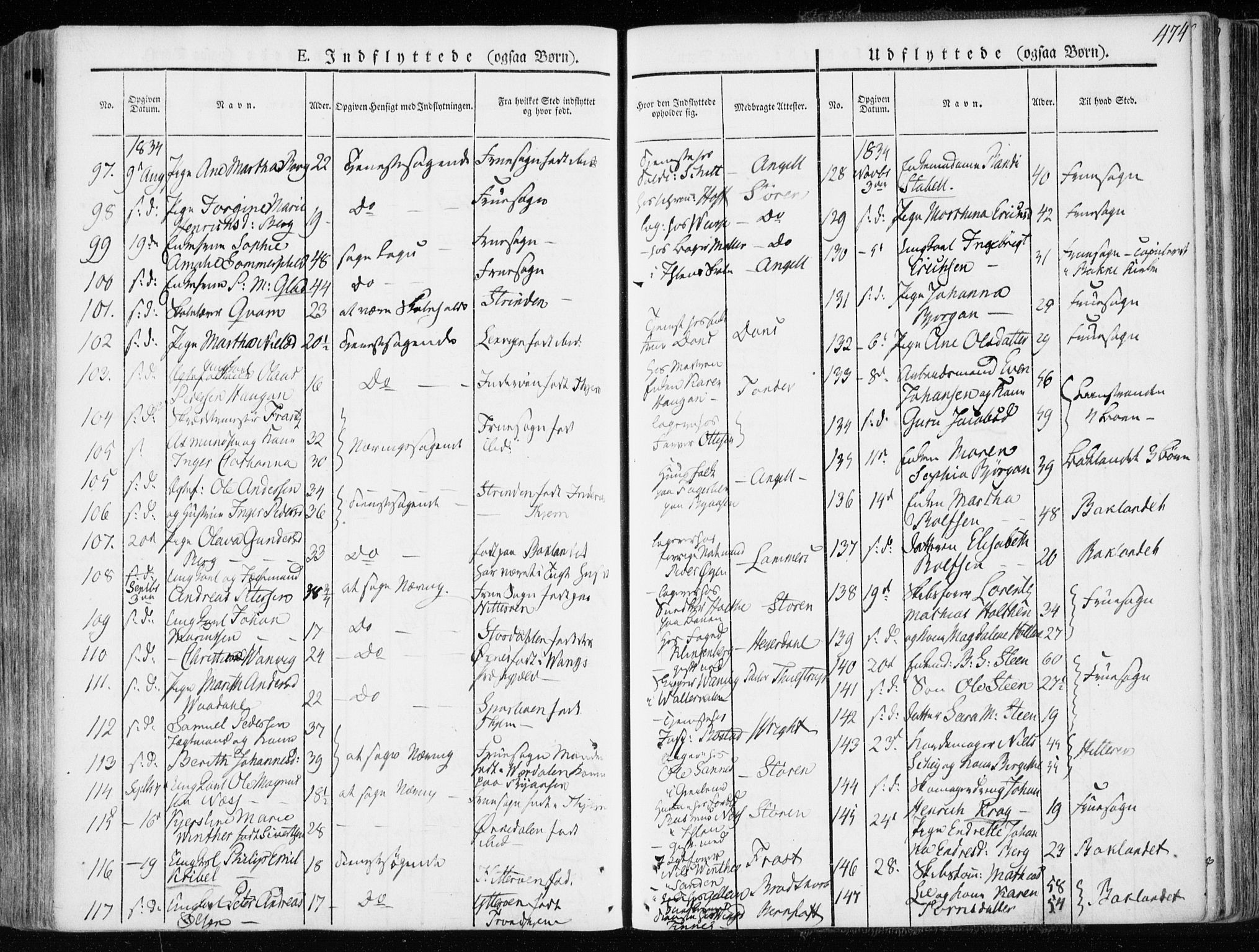 Ministerialprotokoller, klokkerbøker og fødselsregistre - Sør-Trøndelag, SAT/A-1456/601/L0047: Parish register (official) no. 601A15, 1831-1839, p. 474