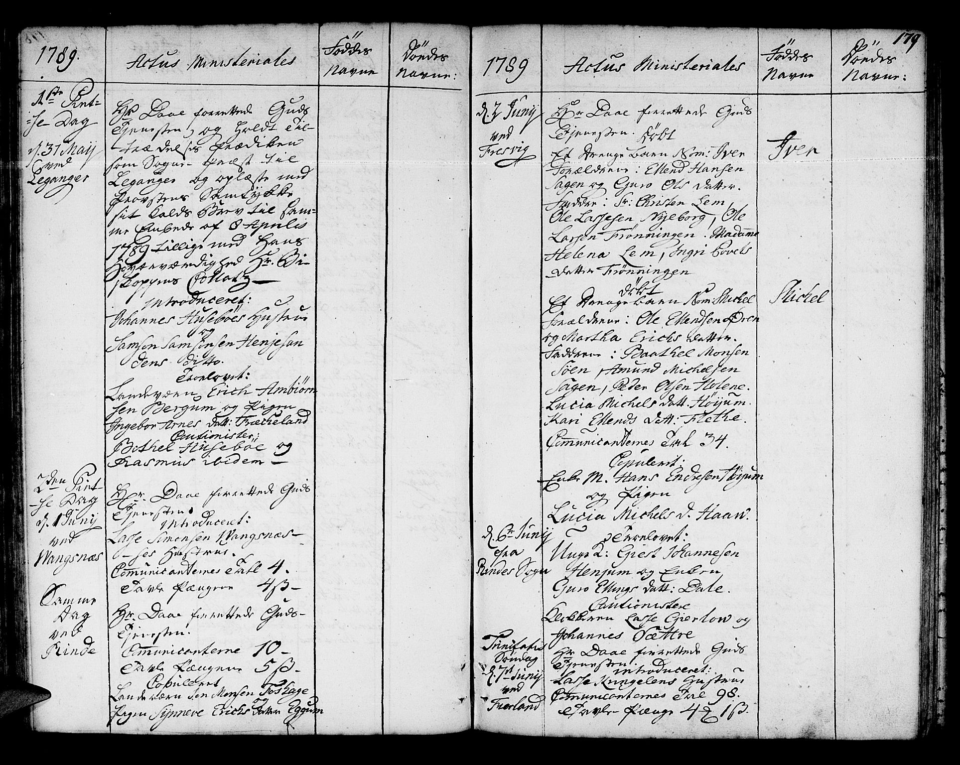 Leikanger sokneprestembete, AV/SAB-A-81001/H/Haa/Haaa/L0004: Parish register (official) no. A 4, 1770-1791, p. 179