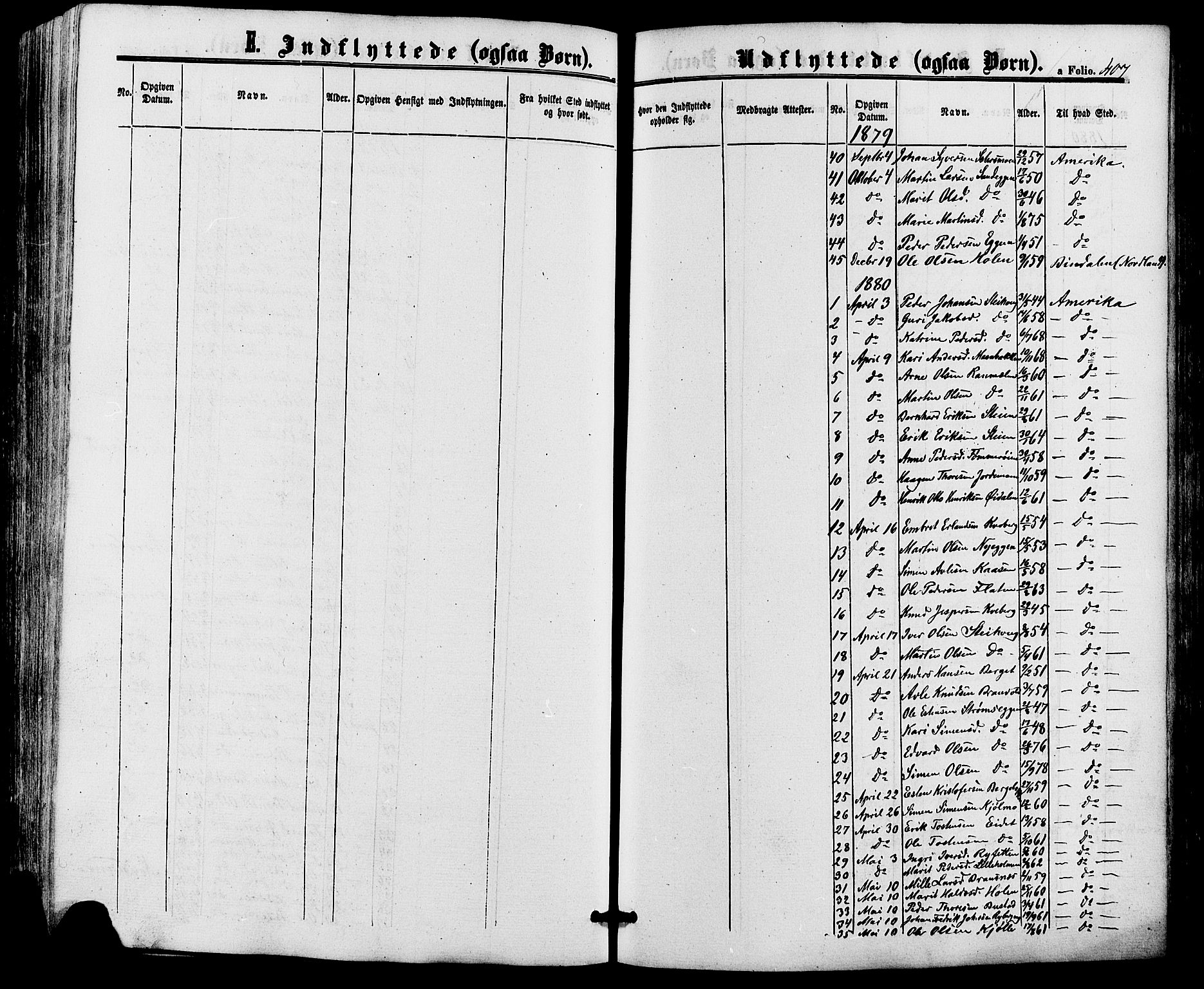 Alvdal prestekontor, SAH/PREST-060/H/Ha/Haa/L0001: Parish register (official) no. 1, 1863-1882, p. 407