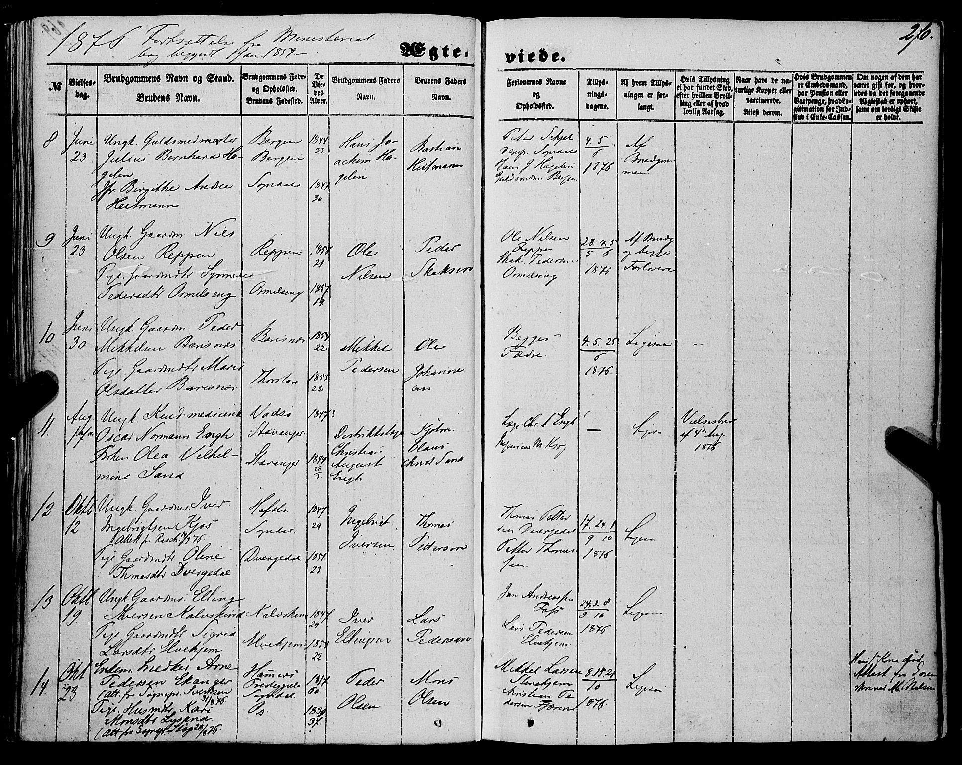 Sogndal sokneprestembete, SAB/A-81301/H/Haa/Haaa/L0012II: Parish register (official) no. A 12II, 1847-1877, p. 270