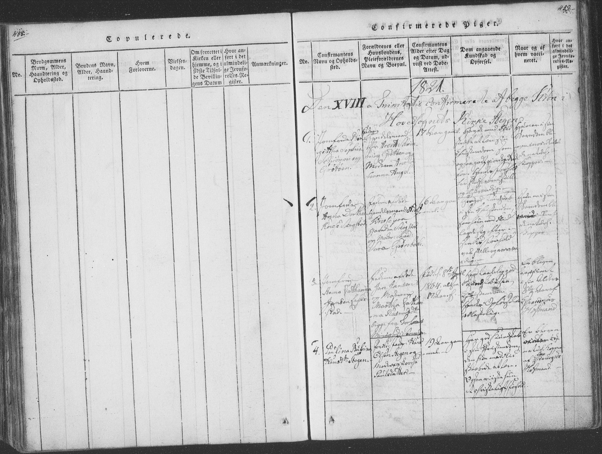 Ministerialprotokoller, klokkerbøker og fødselsregistre - Nordland, AV/SAT-A-1459/855/L0798: Parish register (official) no. 855A06, 1821-1835, p. 458-459