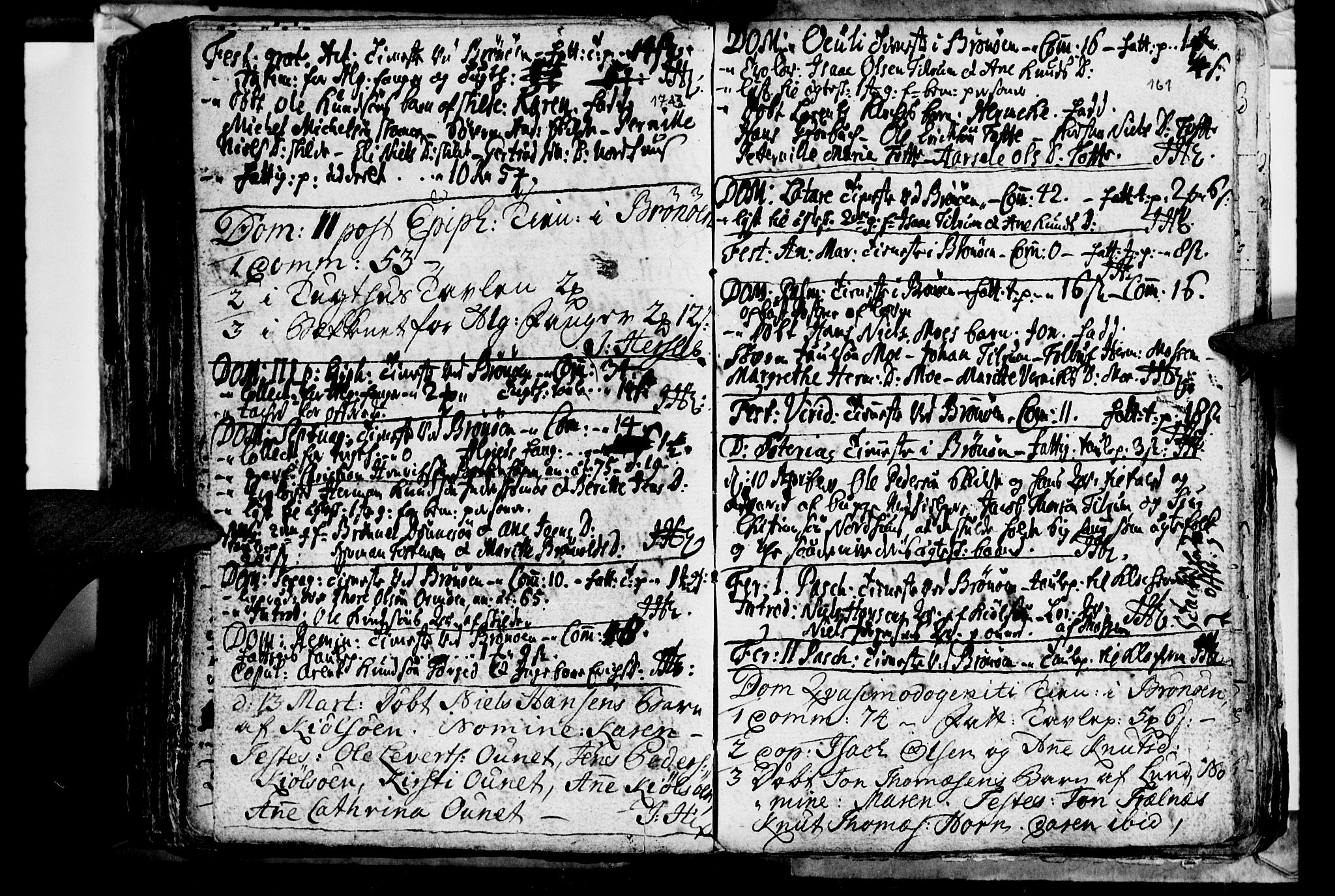 Ministerialprotokoller, klokkerbøker og fødselsregistre - Nordland, SAT/A-1459/813/L0194: Parish register (official) no. 813A04, 1719-1758, p. 161