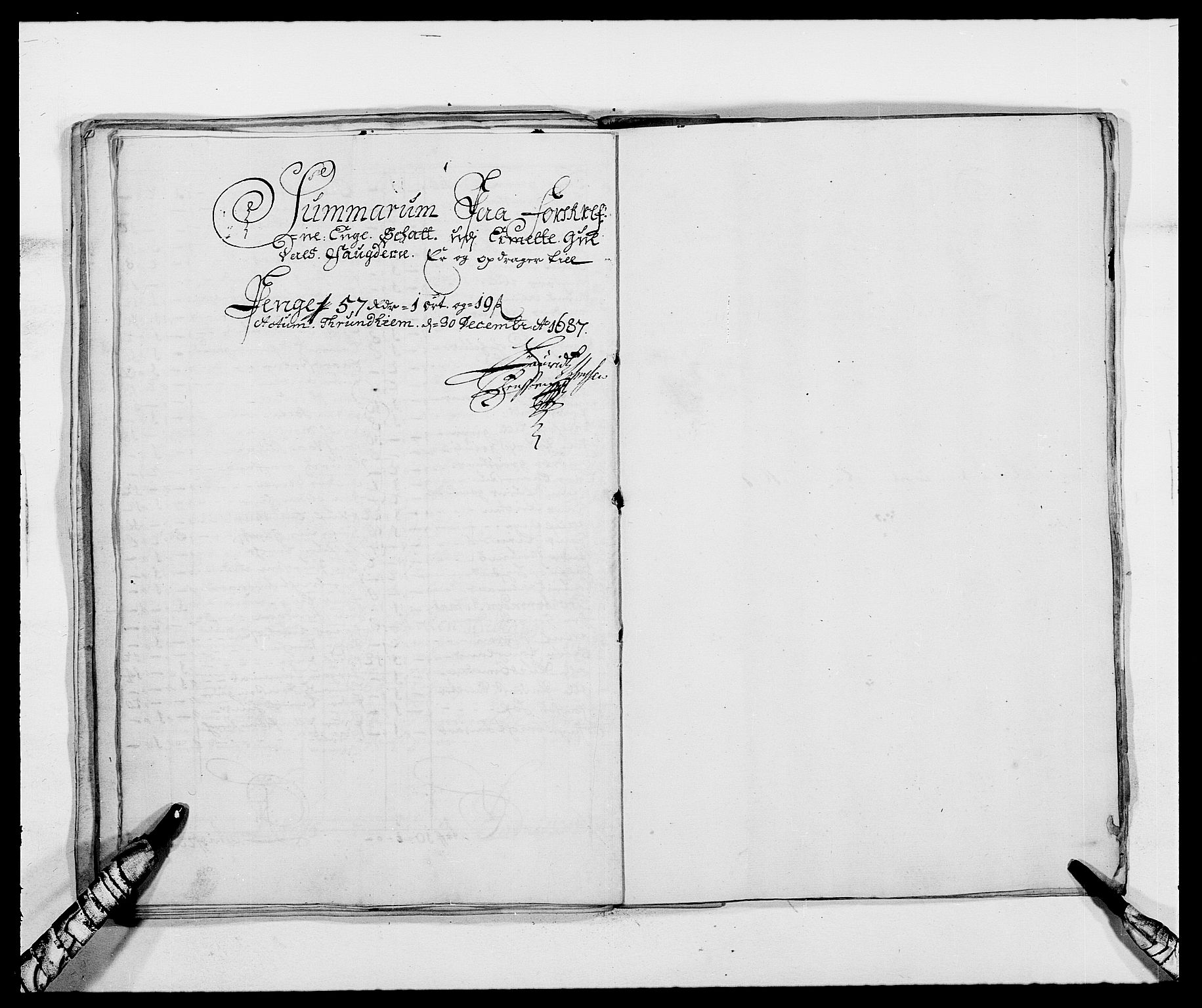 Rentekammeret inntil 1814, Reviderte regnskaper, Fogderegnskap, RA/EA-4092/R59/L3939: Fogderegnskap Gauldal, 1687-1688, p. 43