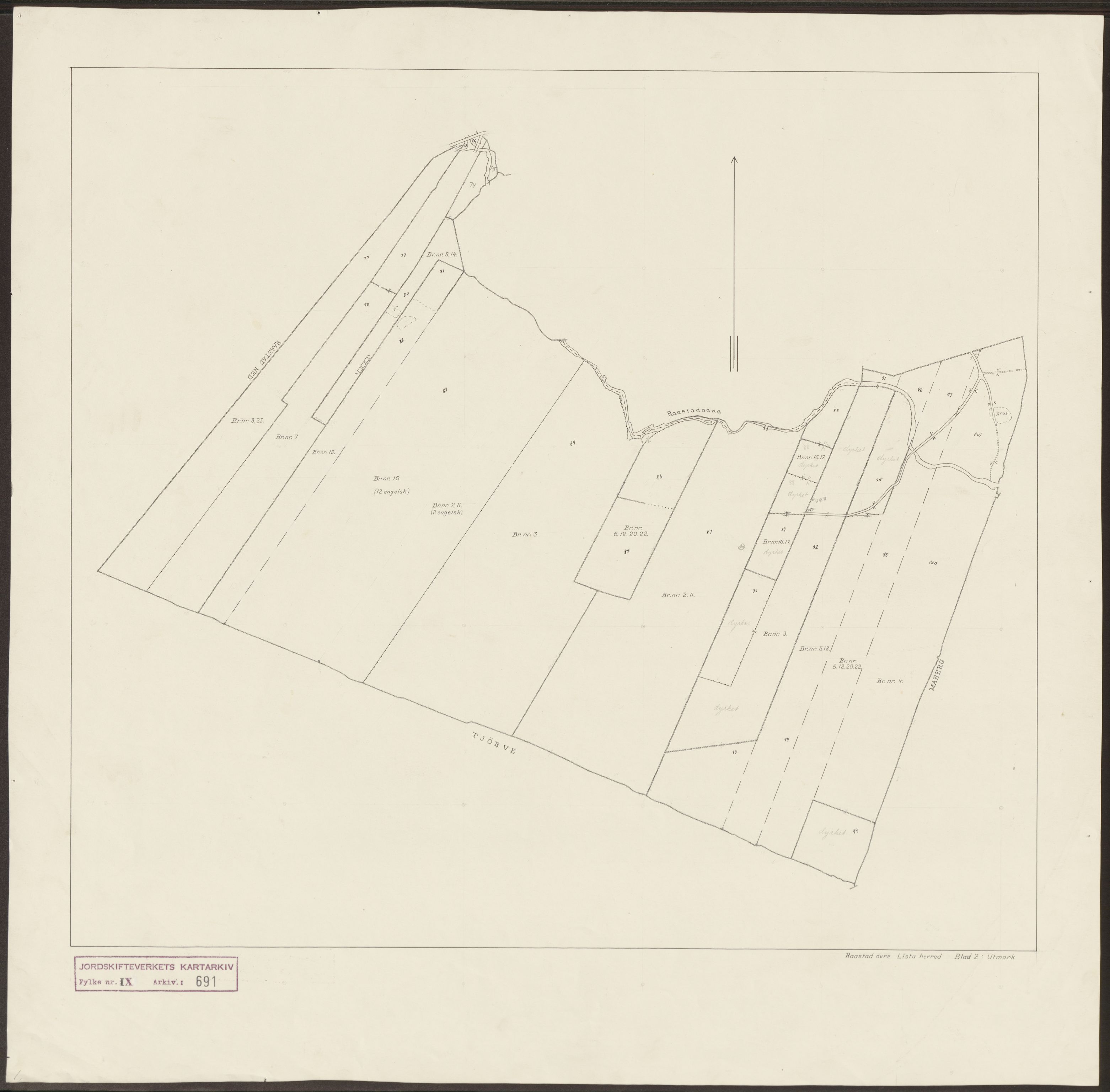 Jordskifteverkets kartarkiv, AV/RA-S-3929/T, 1859-1988, p. 852