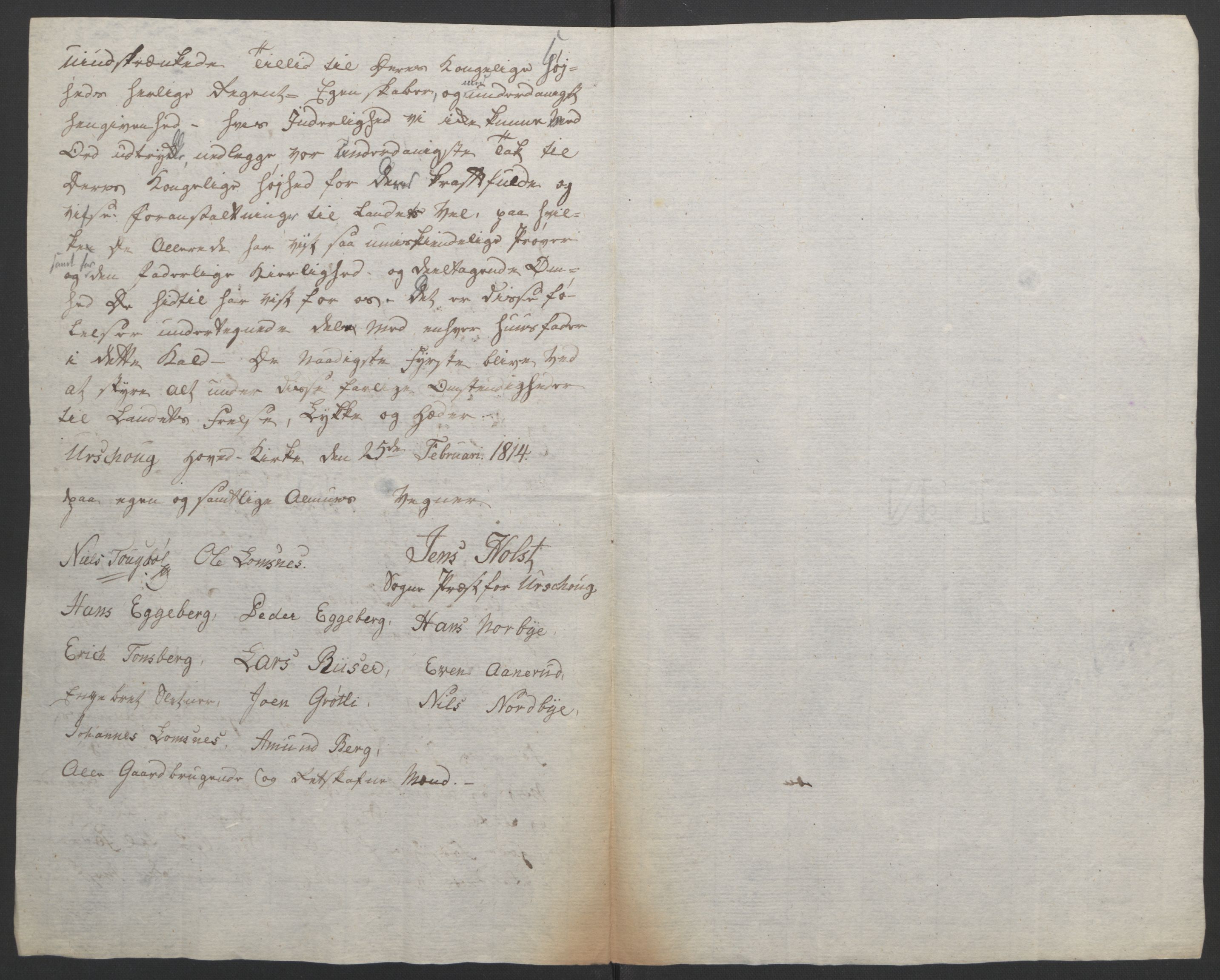 Statsrådssekretariatet, AV/RA-S-1001/D/Db/L0007: Fullmakter for Eidsvollsrepresentantene i 1814. , 1814, p. 209