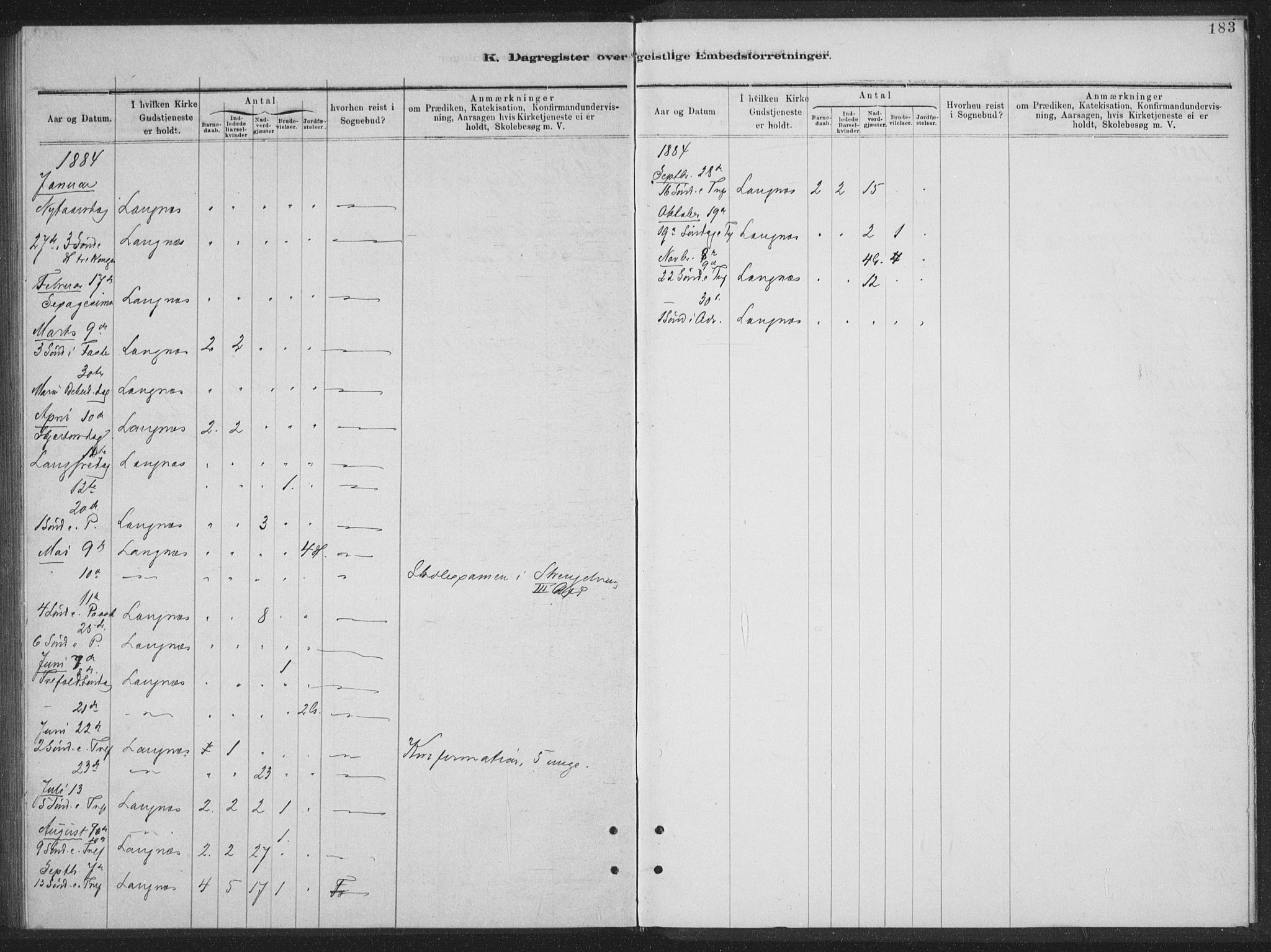 Ministerialprotokoller, klokkerbøker og fødselsregistre - Nordland, AV/SAT-A-1459/894/L1359: Parish register (copy) no. 894C02, 1877-1884, p. 183