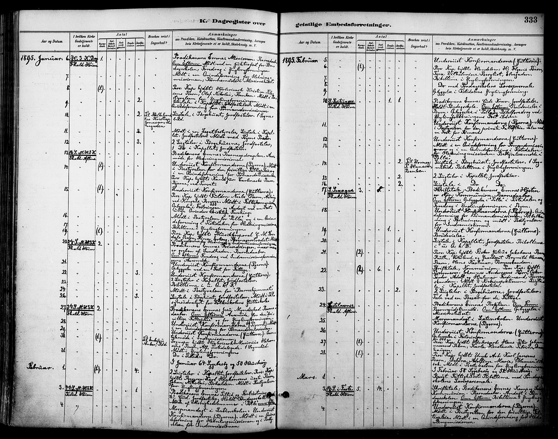 Halden prestekontor Kirkebøker, SAO/A-10909/F/Fa/L0014: Parish register (official) no. I 14, 1890-1906, p. 333
