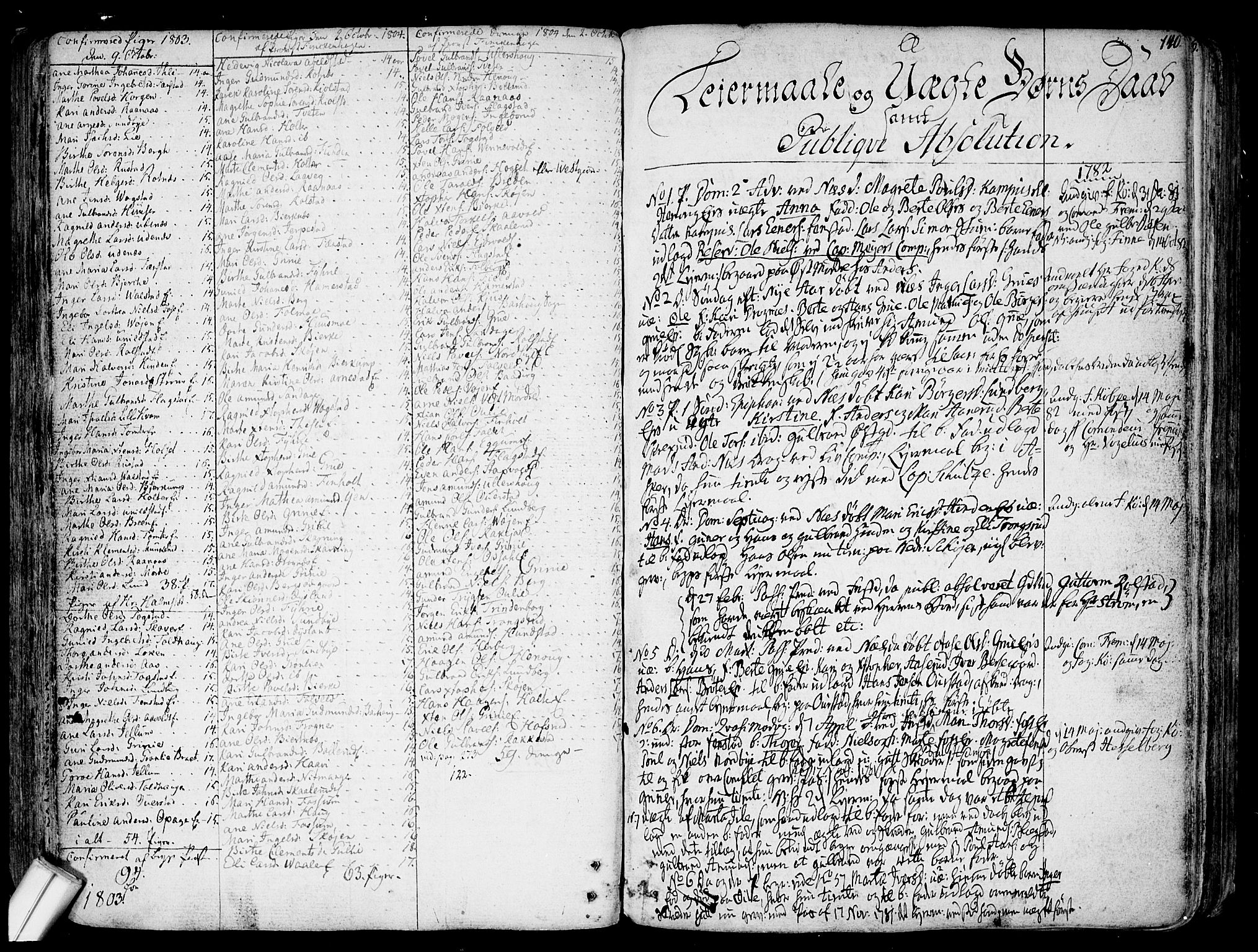Nes prestekontor Kirkebøker, SAO/A-10410/F/Fa/L0004: Parish register (official) no. I 4, 1781-1816, p. 140