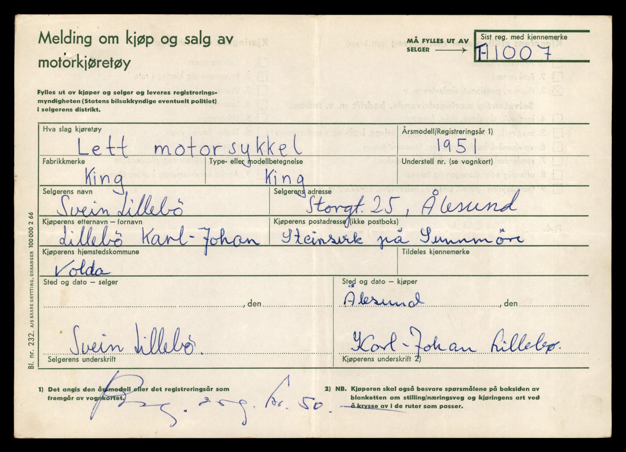 Møre og Romsdal vegkontor - Ålesund trafikkstasjon, AV/SAT-A-4099/F/Fe/L0037: Registreringskort for kjøretøy T 13031 - T 13179, 1927-1998, p. 1615