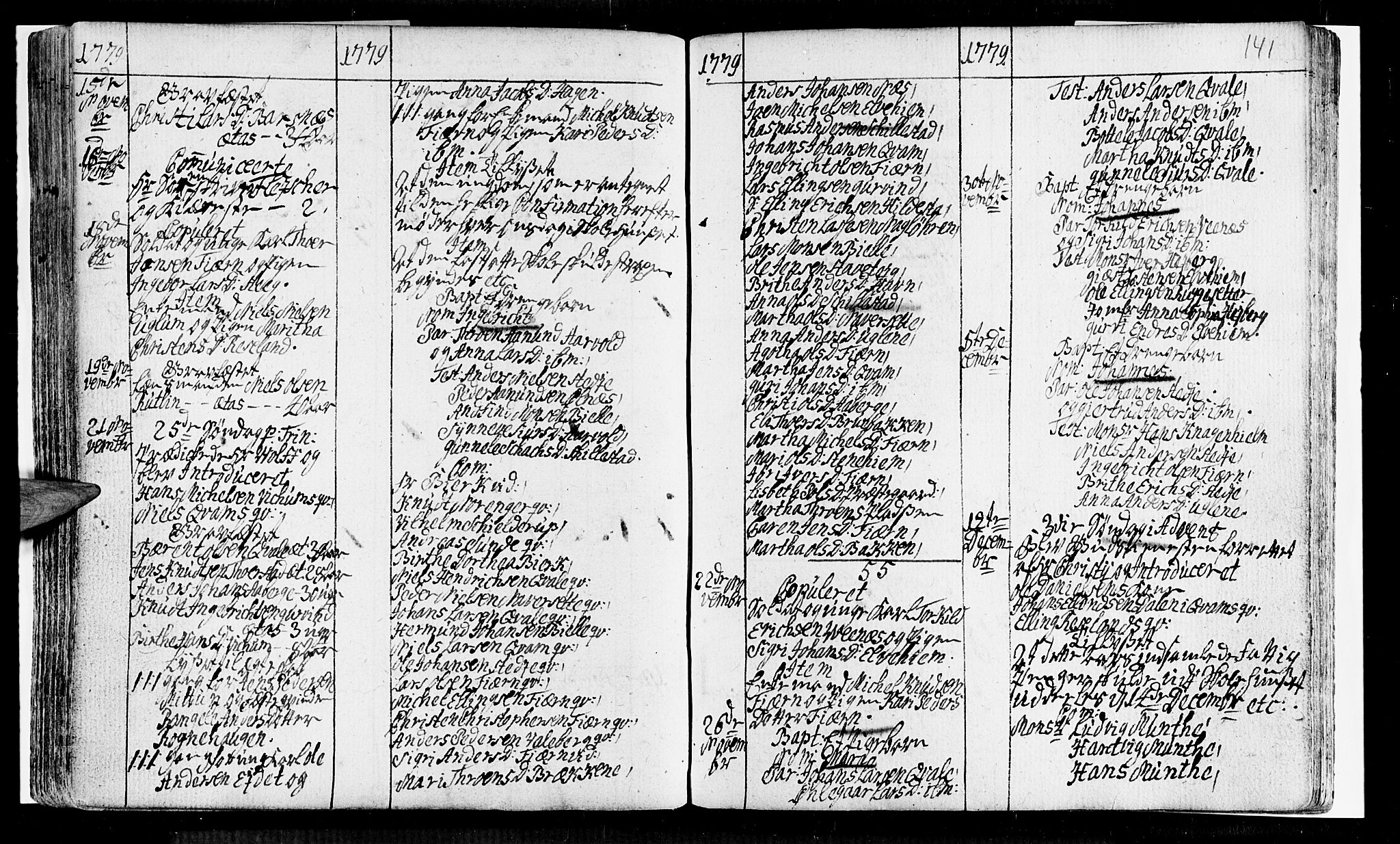 Sogndal sokneprestembete, SAB/A-81301/H/Haa/Haaa/L0005: Parish register (official) no. A 5, 1768-1782, p. 141