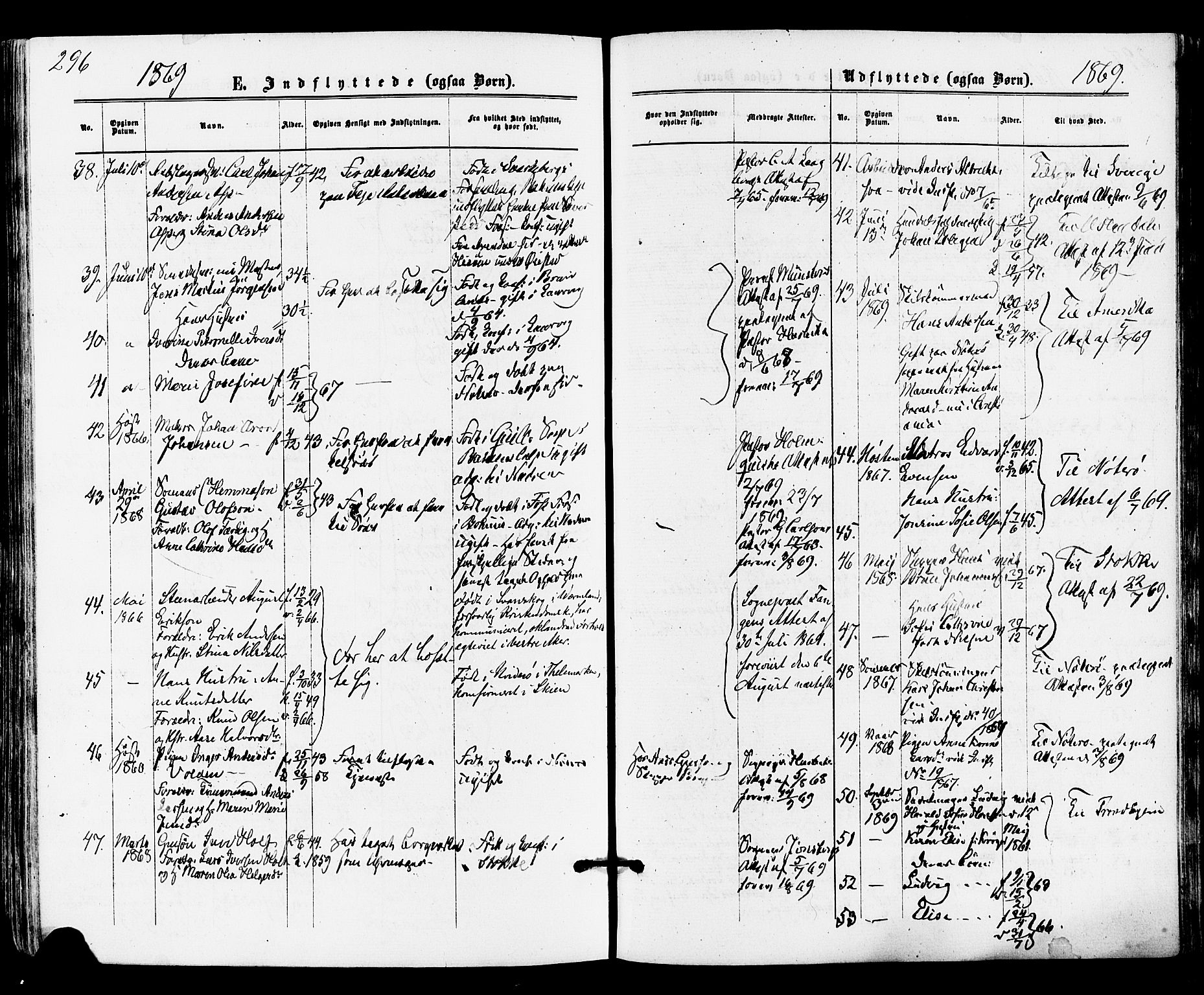 Tønsberg kirkebøker, AV/SAKO-A-330/F/Fa/L0009: Parish register (official) no. I 9, 1865-1873, p. 296