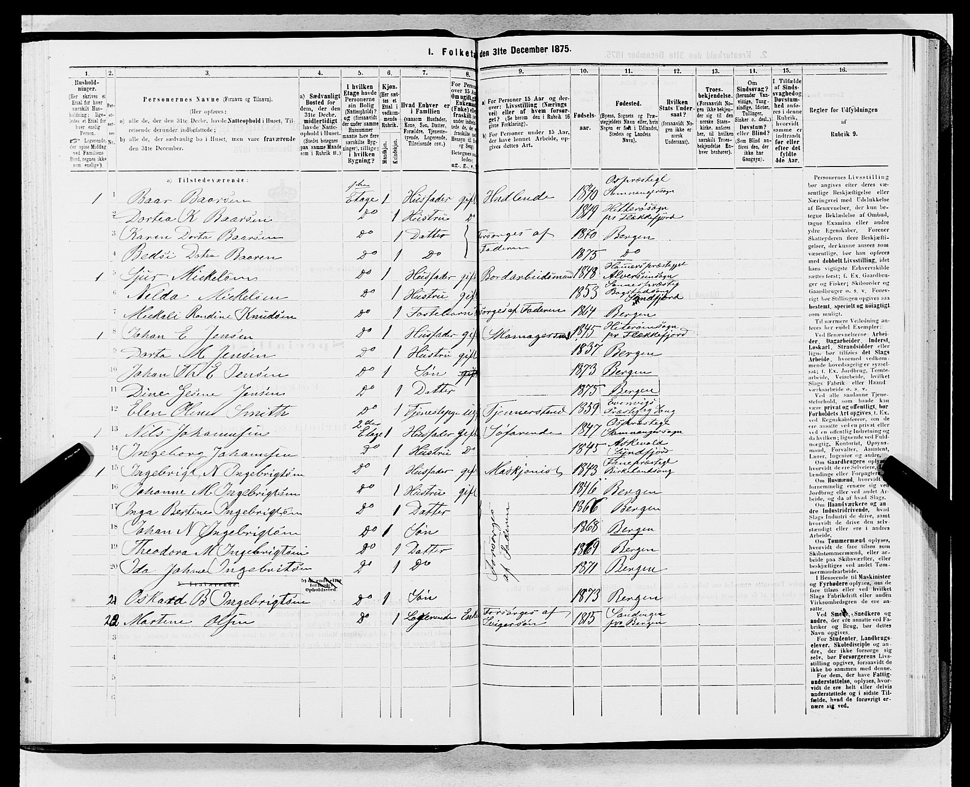 SAB, 1875 census for 1301 Bergen, 1875, p. 5563