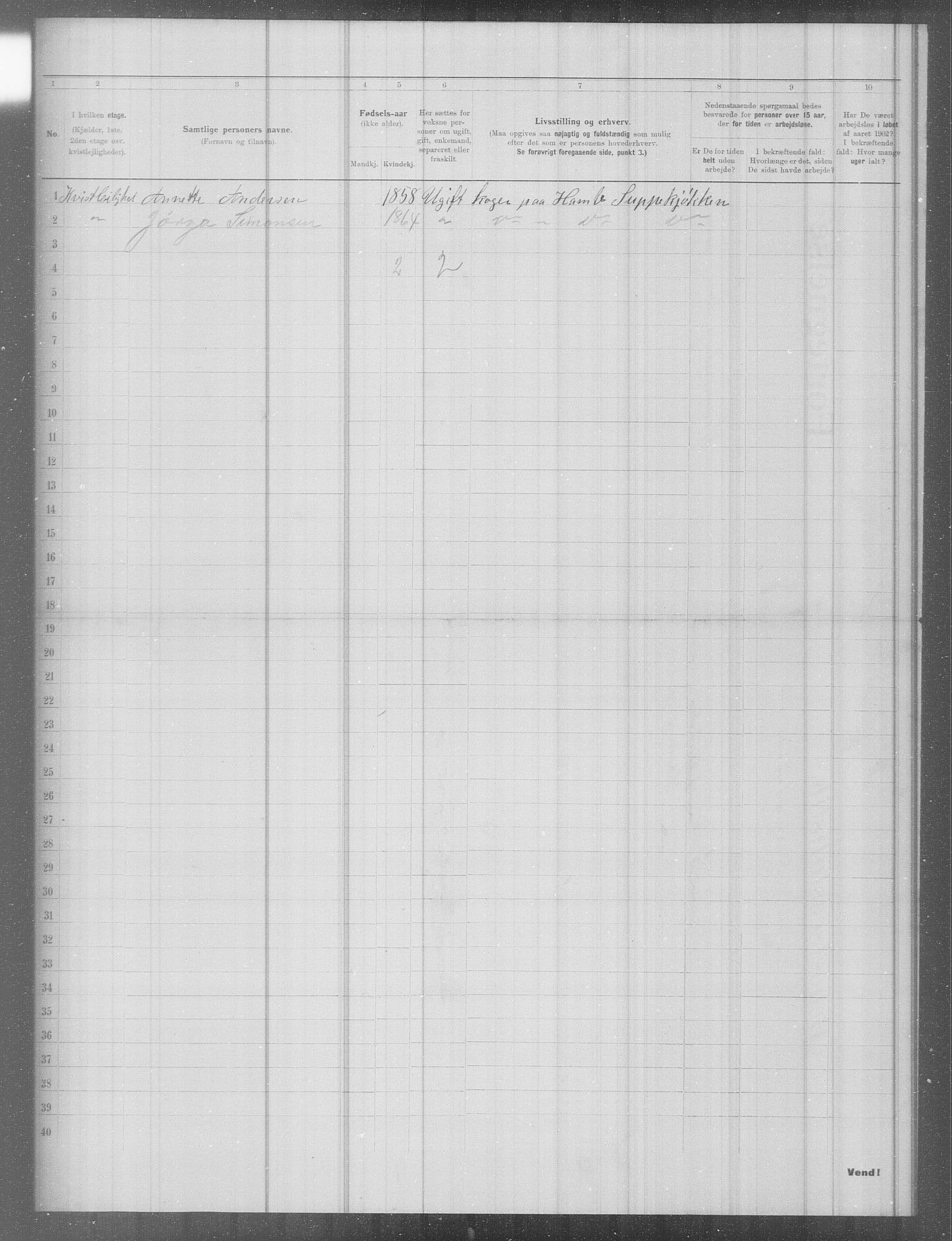 OBA, Municipal Census 1902 for Kristiania, 1902, p. 6613