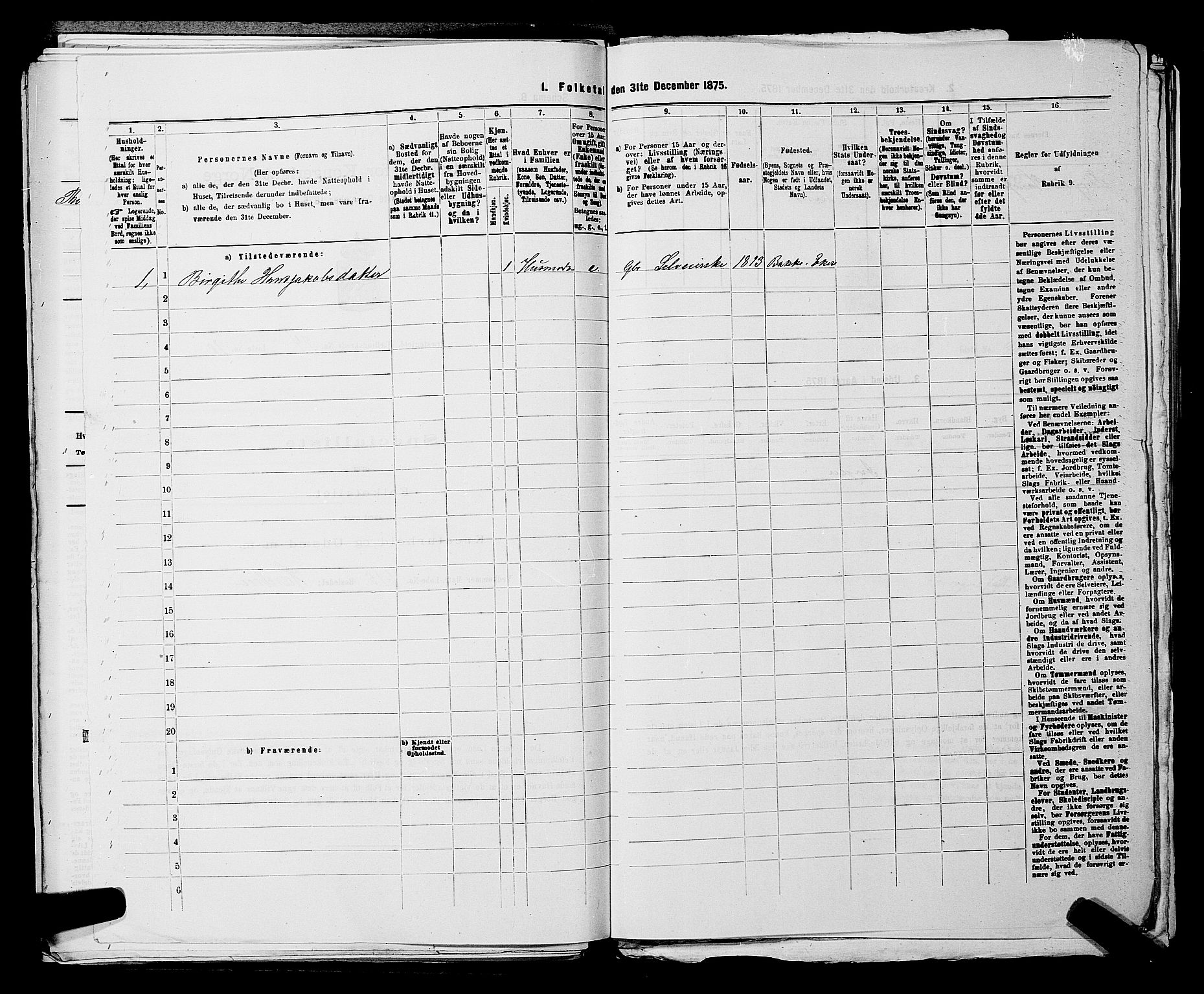 SAKO, 1875 census for 0624P Eiker, 1875, p. 4306