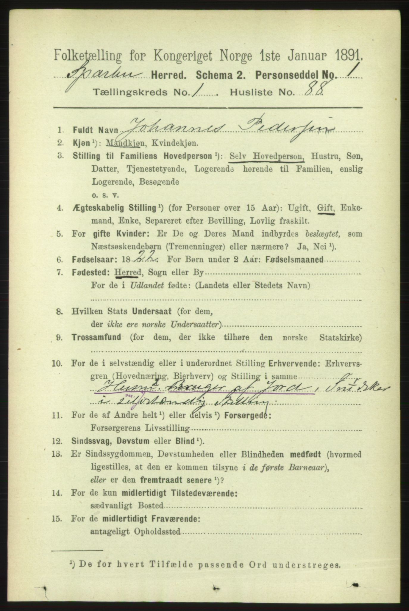 RA, 1891 census for 1731 Sparbu, 1891, p. 635